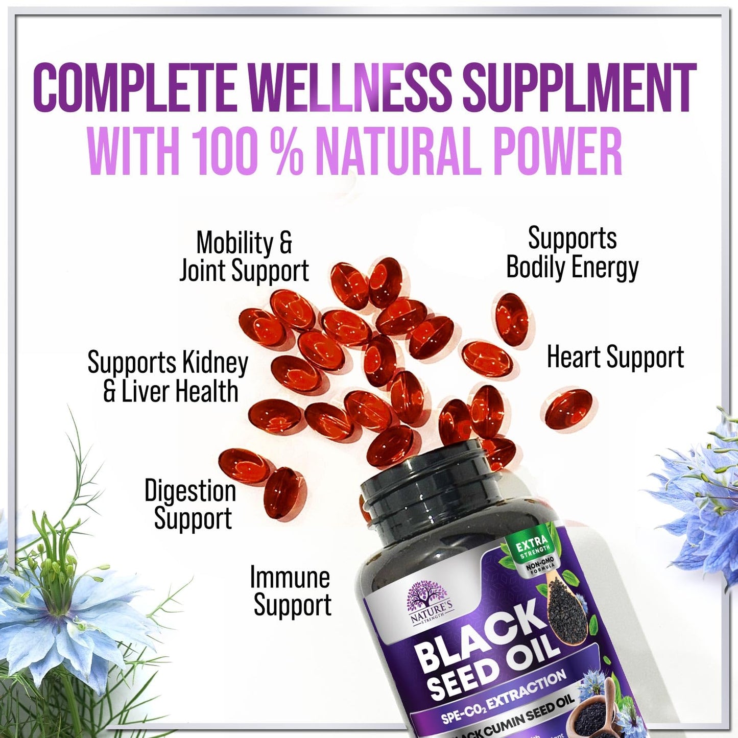Nature's Strength Black Seed Oil Softgel 120 Softgels