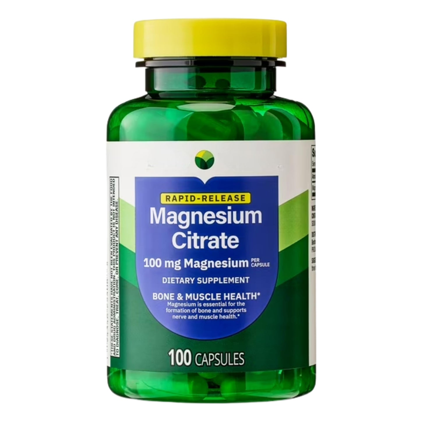 KP+ Magnesium Citrate 100 mg Capsules, 100 Count