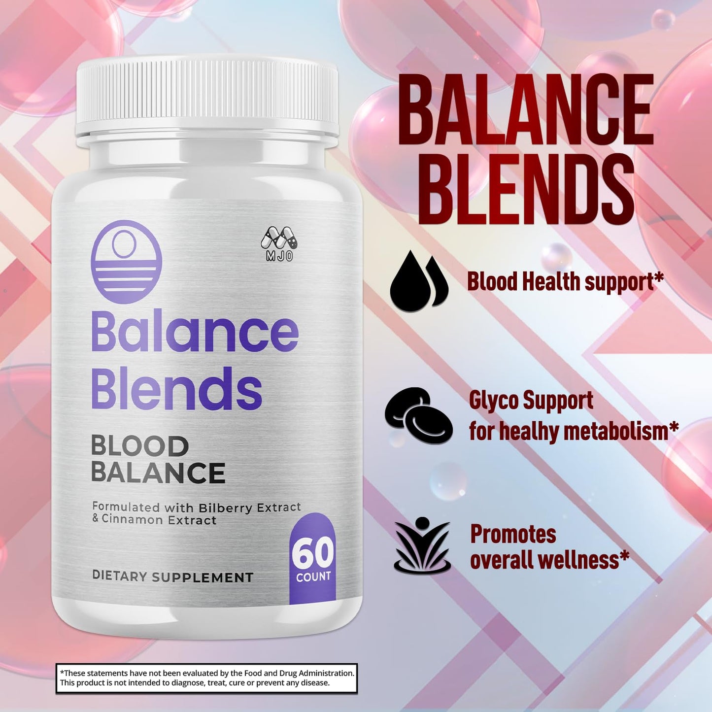 MJO Balance Blends Blood Capsules 60 Count