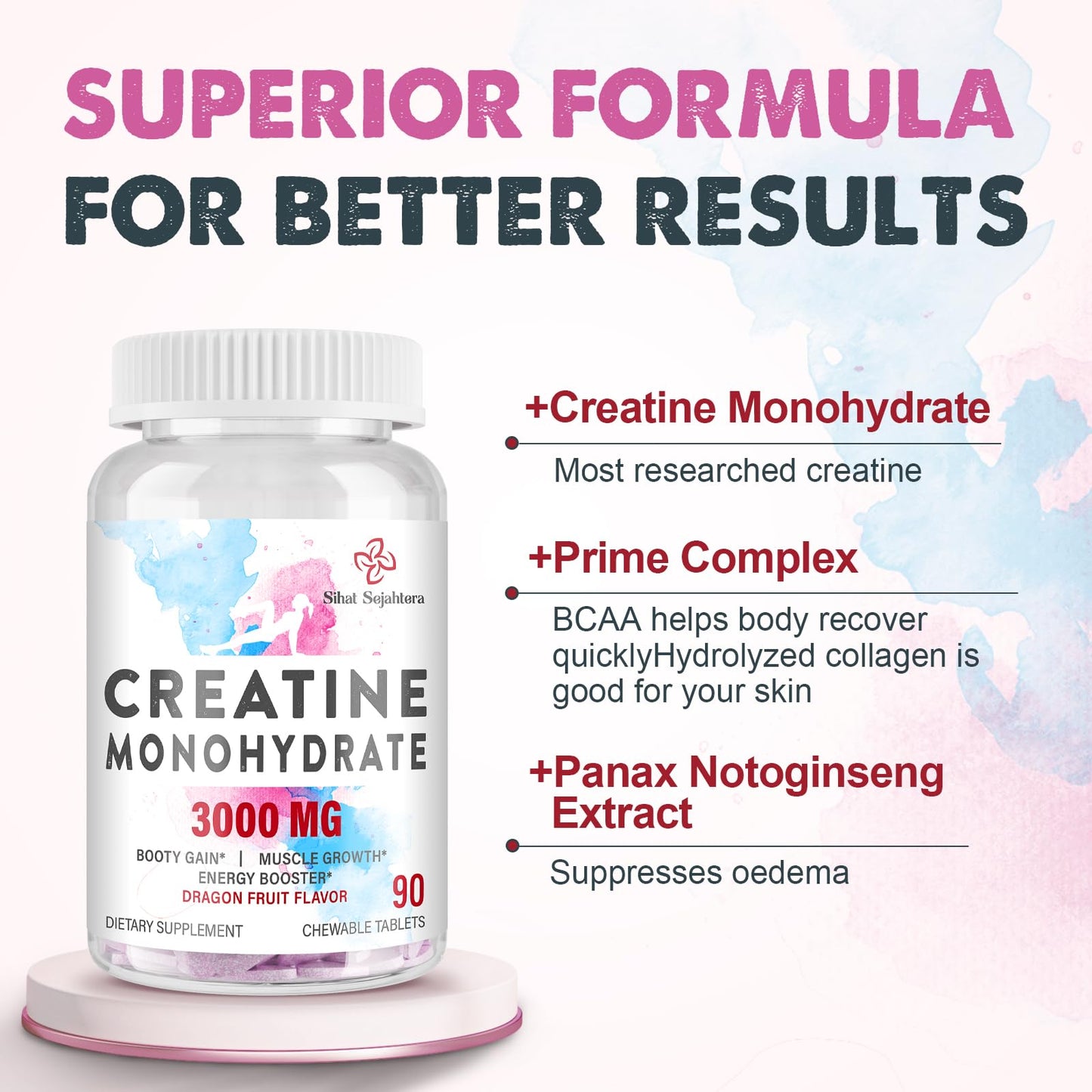 Sihat Sejahtera Creatine Chews 90 Count