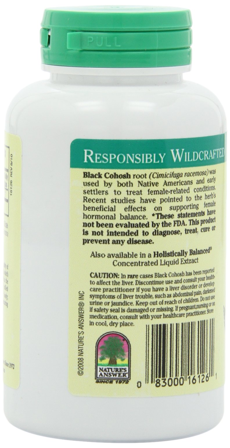 Nature's Answer Black Cohosh Root Capsule 90 Count