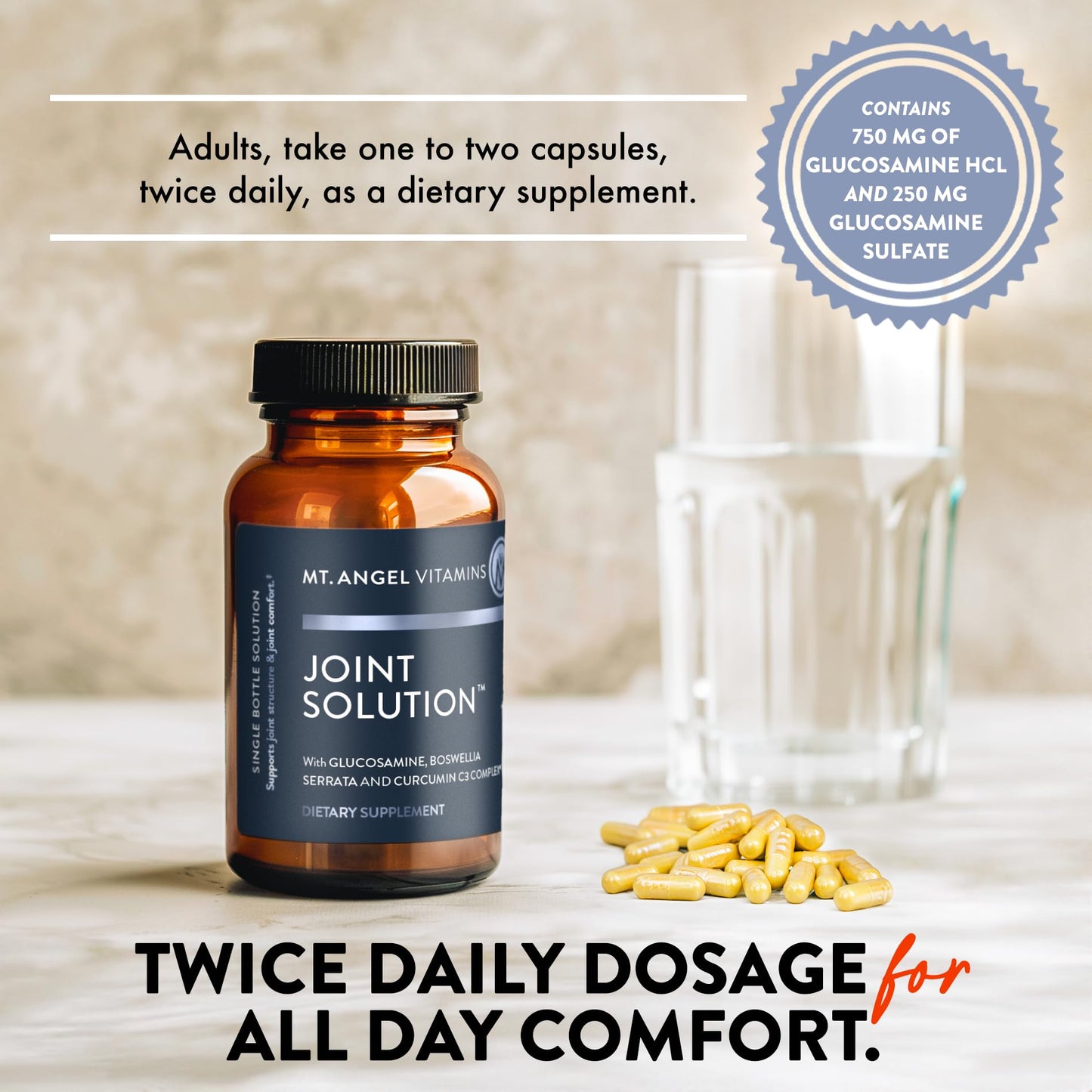 Mt. Angel Vitamins Joint Solution Capsules 60 Count