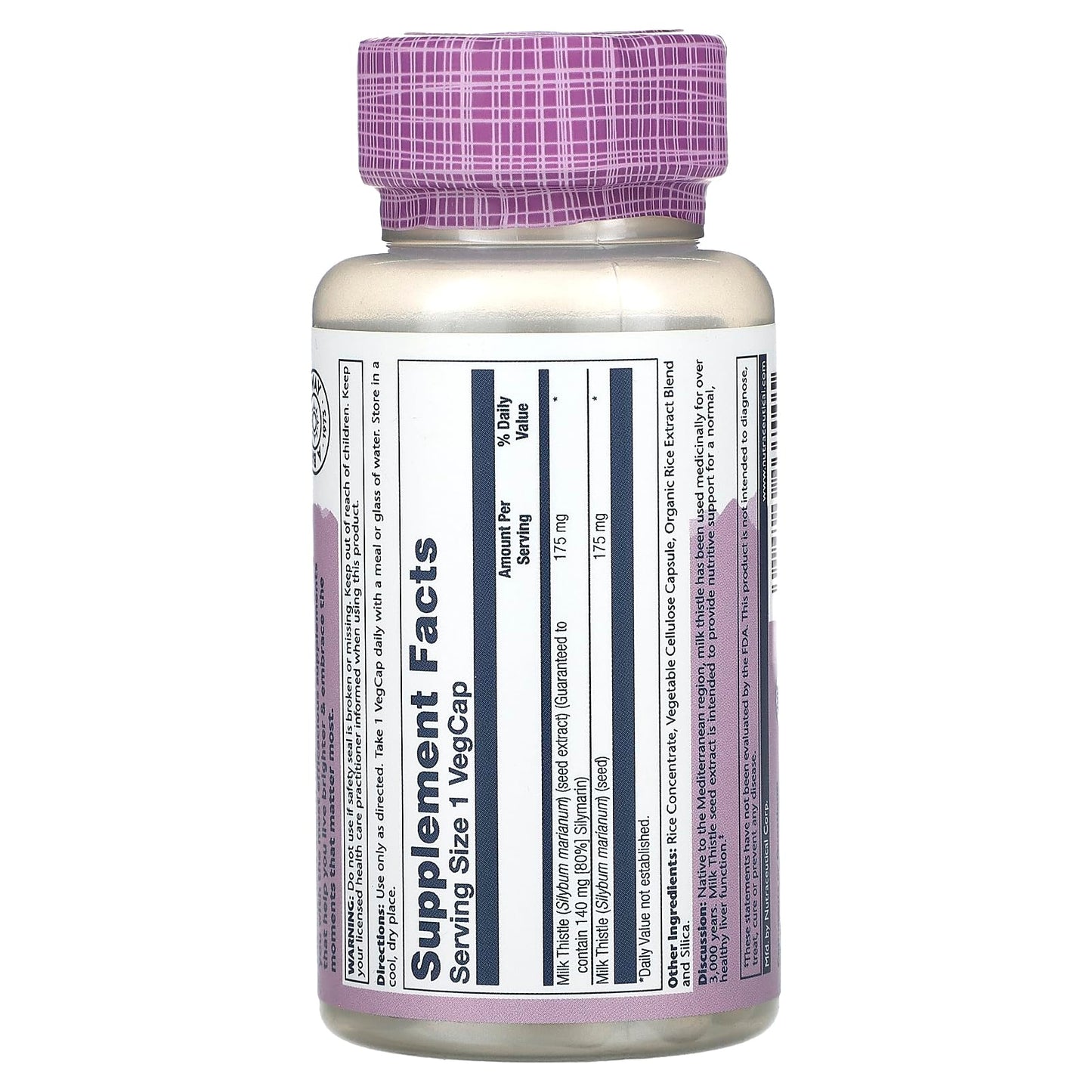 Solaray Milk Thistle Extract VegCap 60 Count