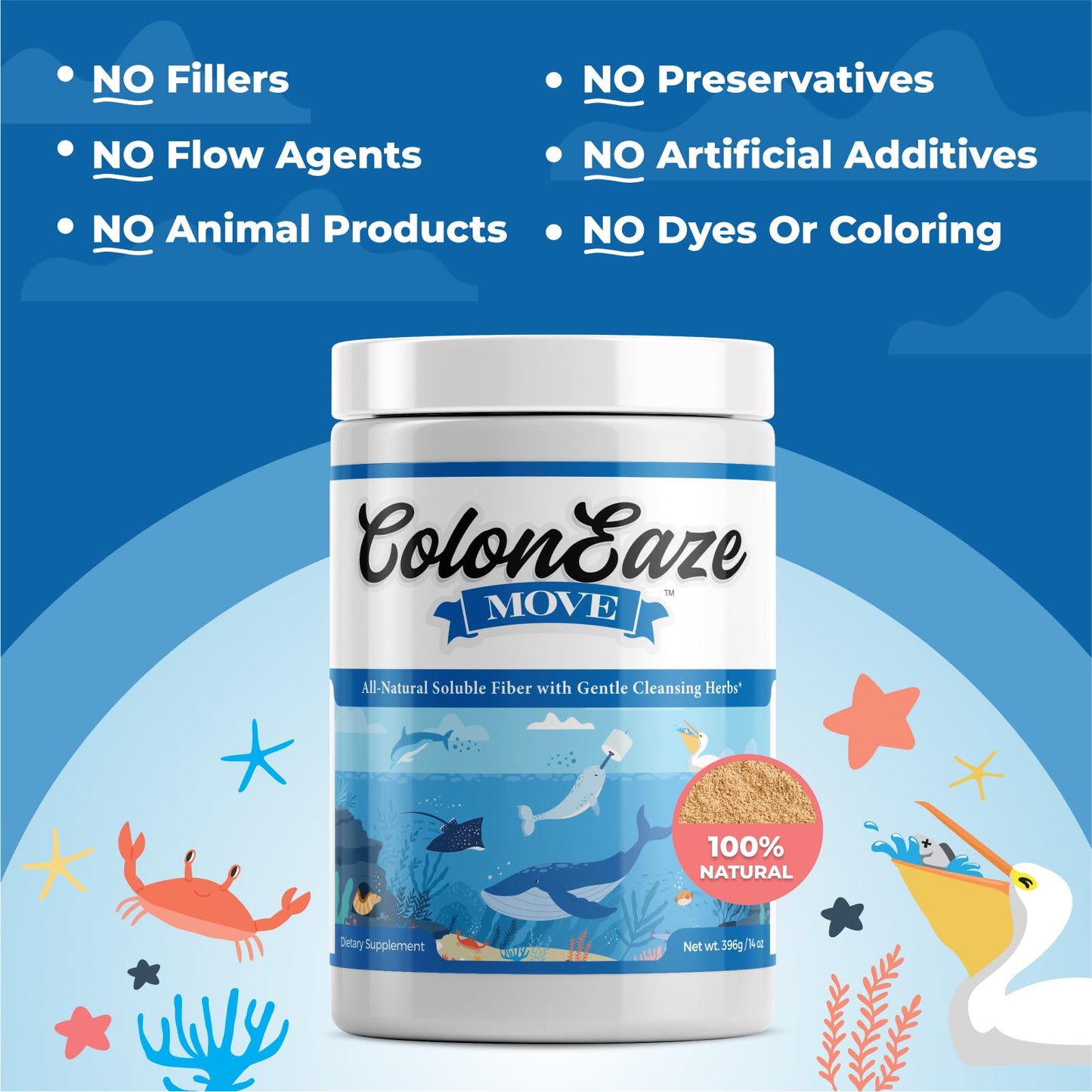 Imix Nutrition ColonEaze Move Powder, 14 oz