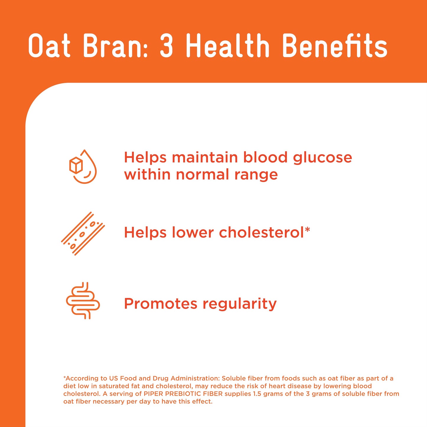 Piper Biosciences Oat Beta Glucan Fiber Powder, 30 Packets