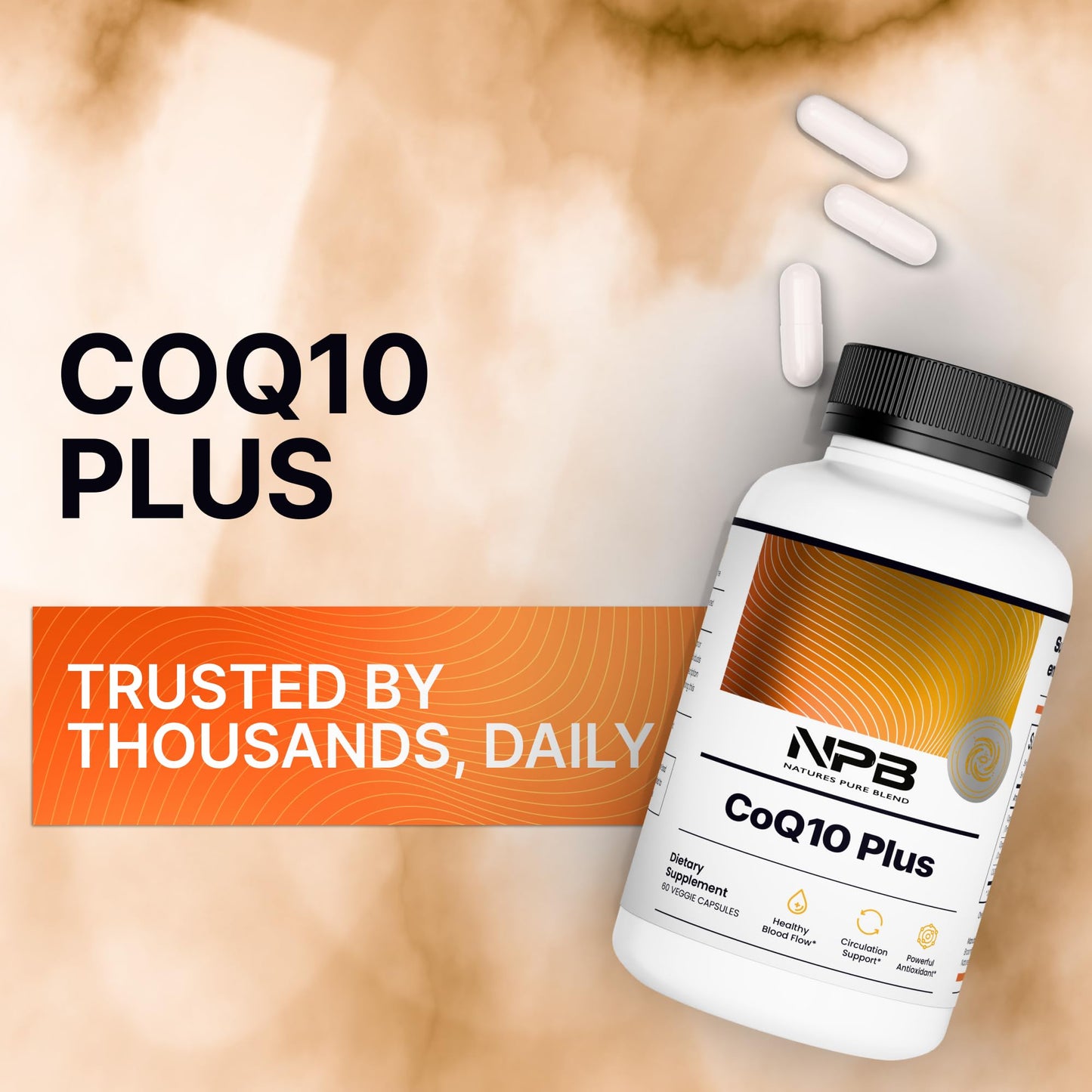 Nature's Pure Blend CoQ10 Plus 60 Capsules