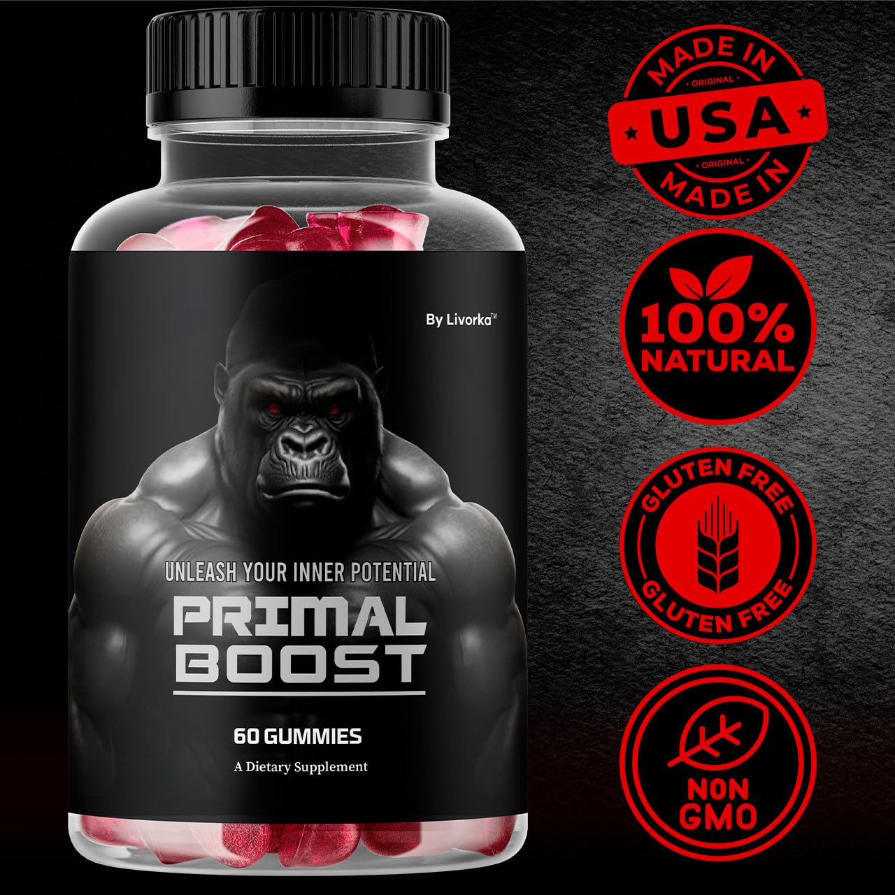 LIVORKA PrimalBoost Gummies Capsule 60 Count