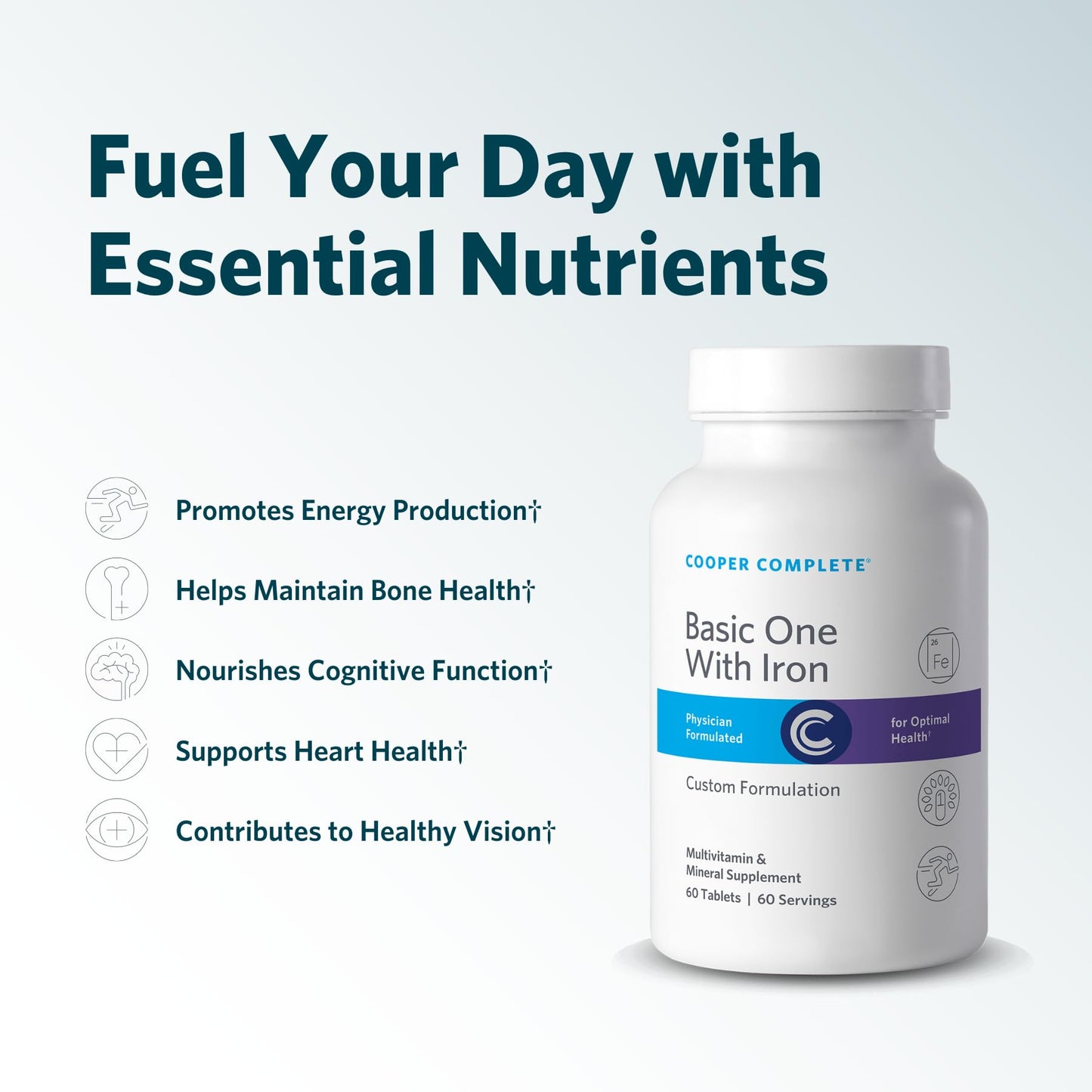 Cooper Complete Basic One Multivitamin with Iron + Omega-3 Tablets and Softgels, 3