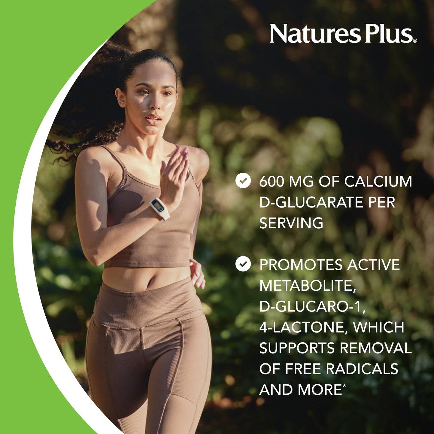 NaturesPlus PRO Calcium D-Glucarate (CDG) 600 mg, 90 Capsules
