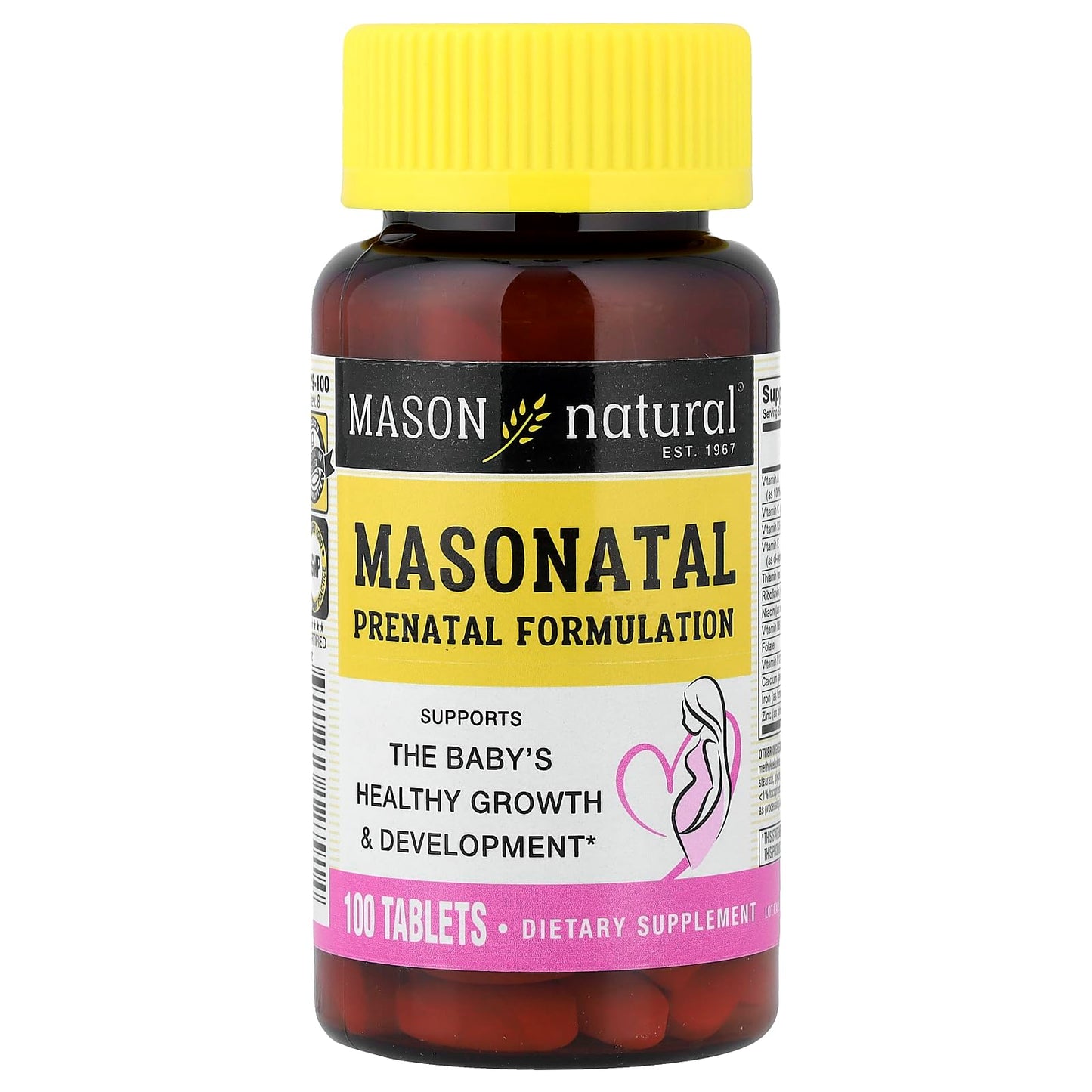Mason Natural Masonatal Prenatal Formulation Tablets 100 Count