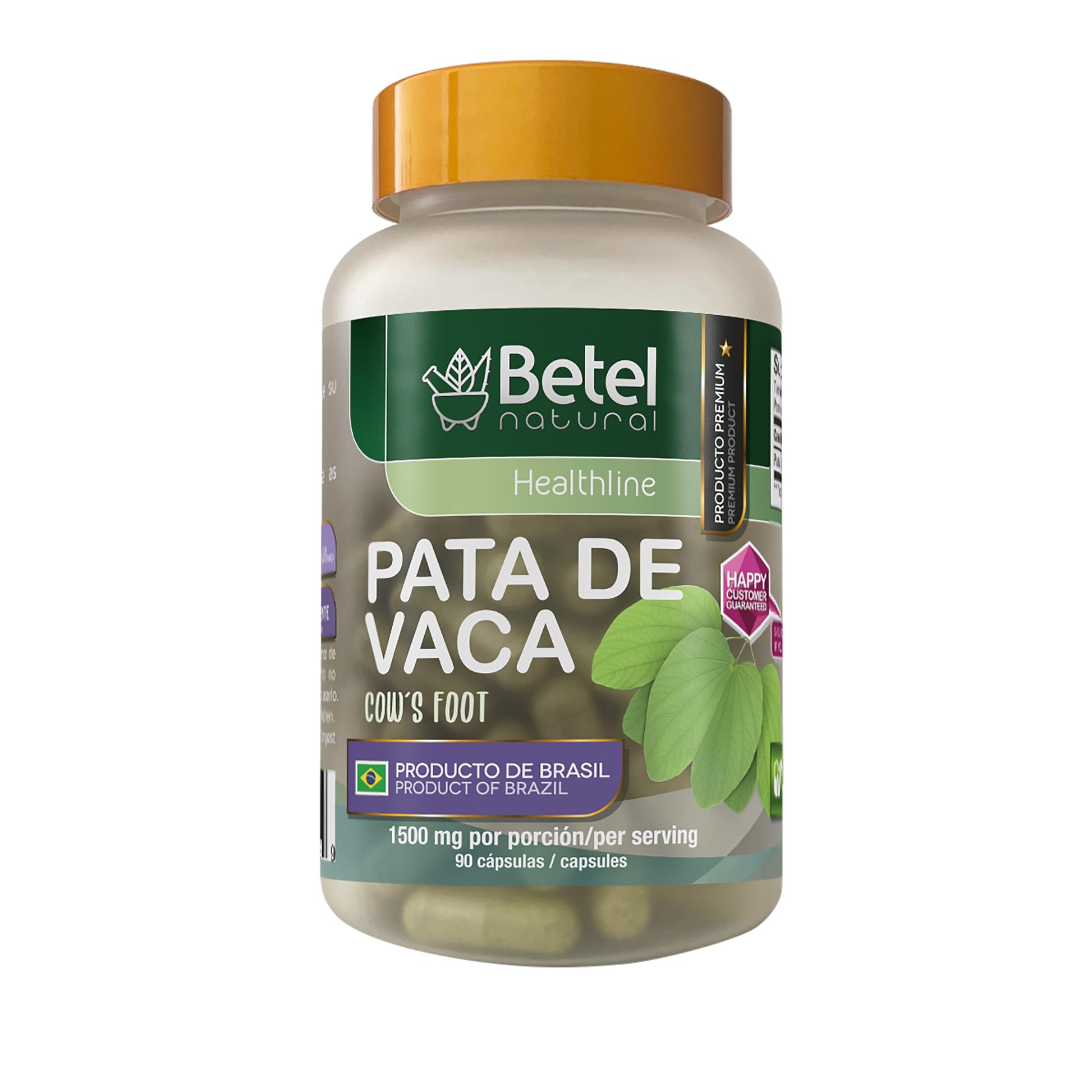 Betel Natural Pata de Vaca (Cows Foot Herb) Natural Superfood from Brazil Capsules, 90 Count