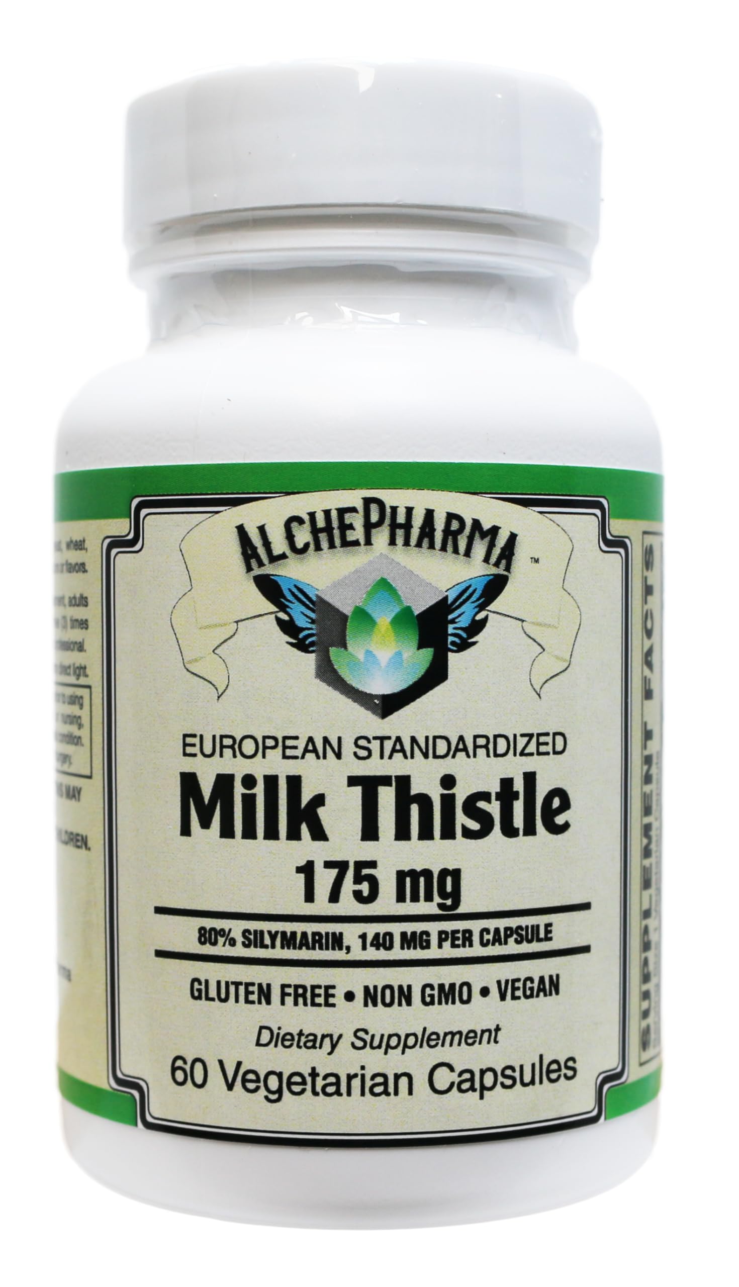 AlchePharma Milk Thistle Extract-Plus 175 mg Capsule, 1 Count