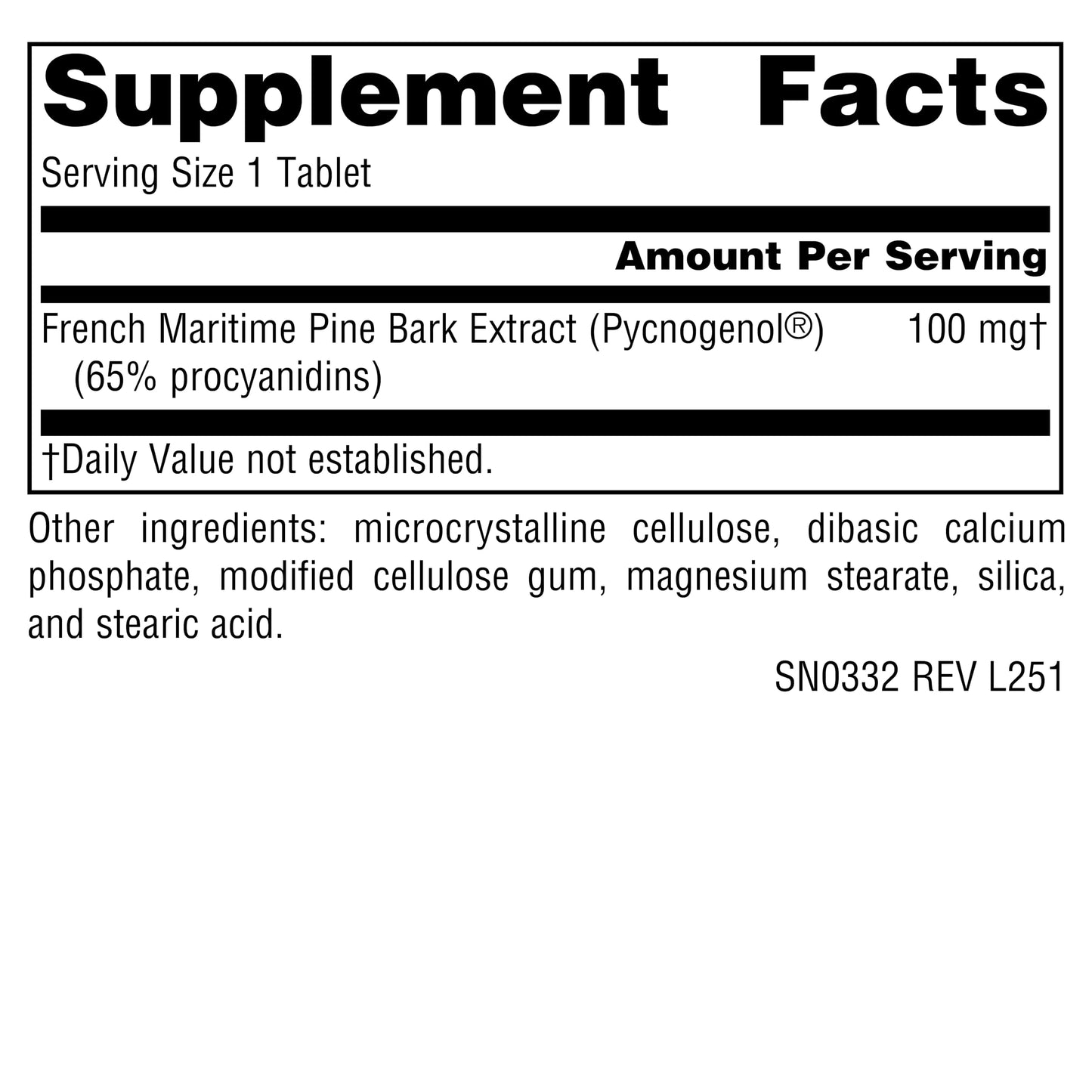 Source Naturals Pycnogenol Proanthocyanidin Complex 100 mg Tablet, 30 Tablets