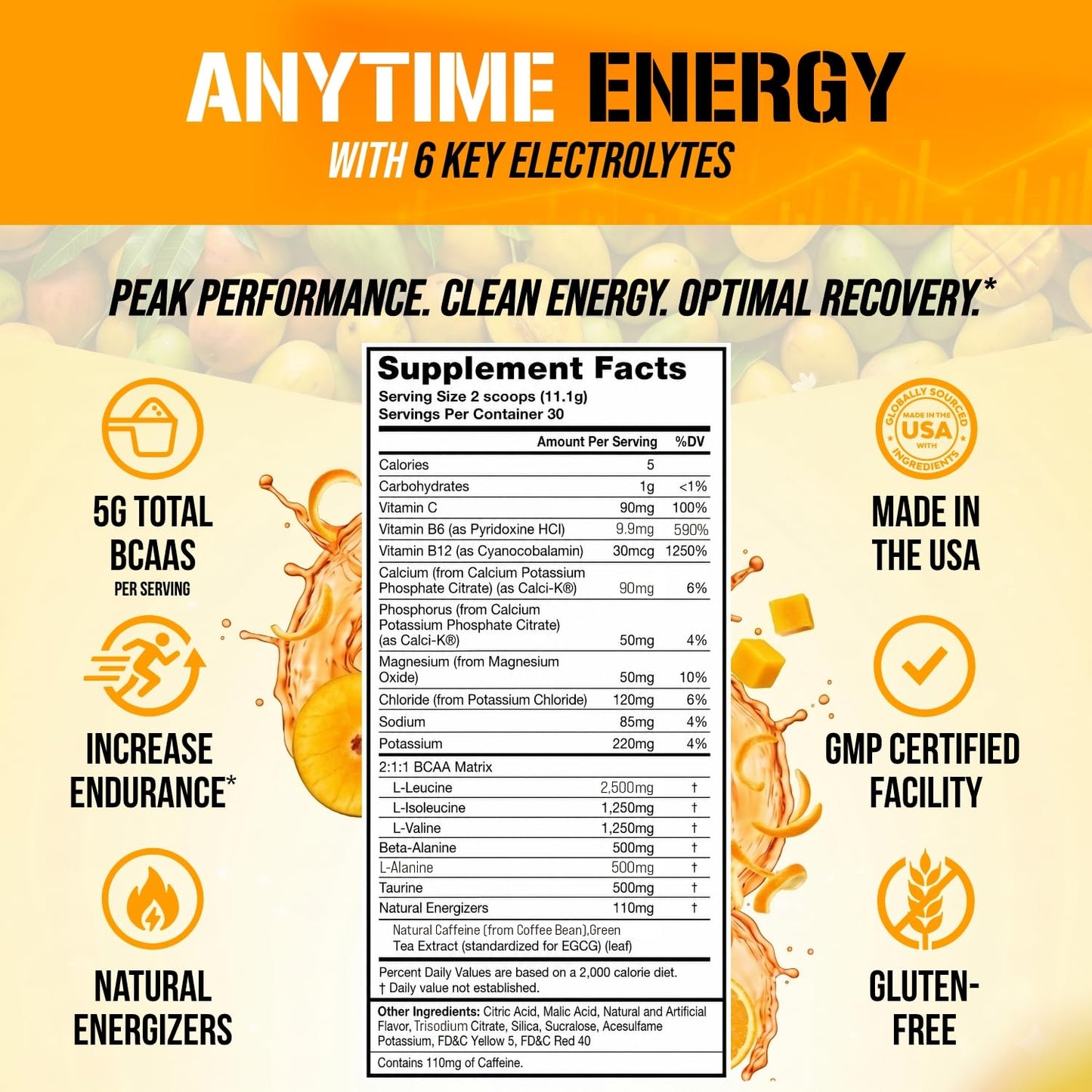 Evlution BCAAs Amino Acids Powder - BCAA Energy Pre Workout, 11.7