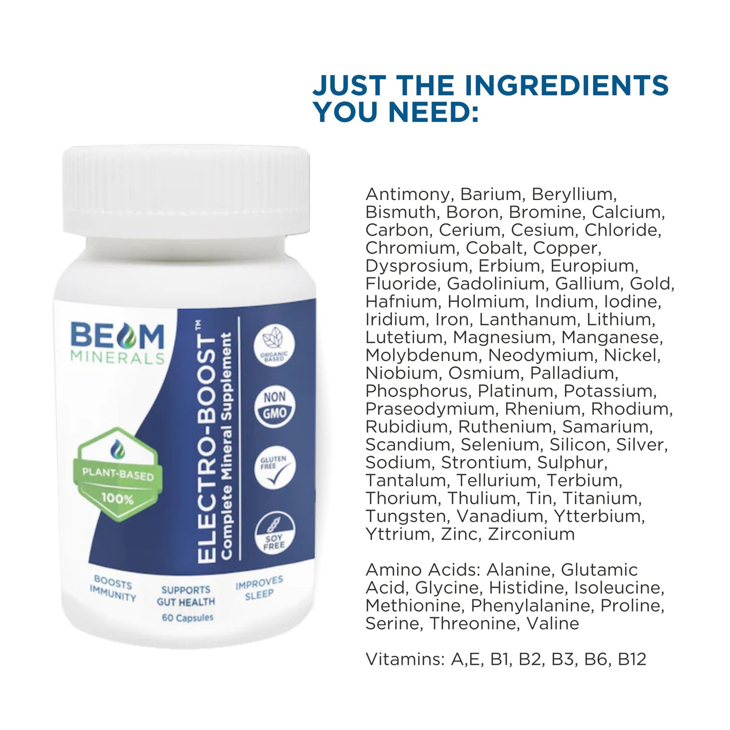 Beam Minerals Complete Multi-Mineral Capsules 60 Count
