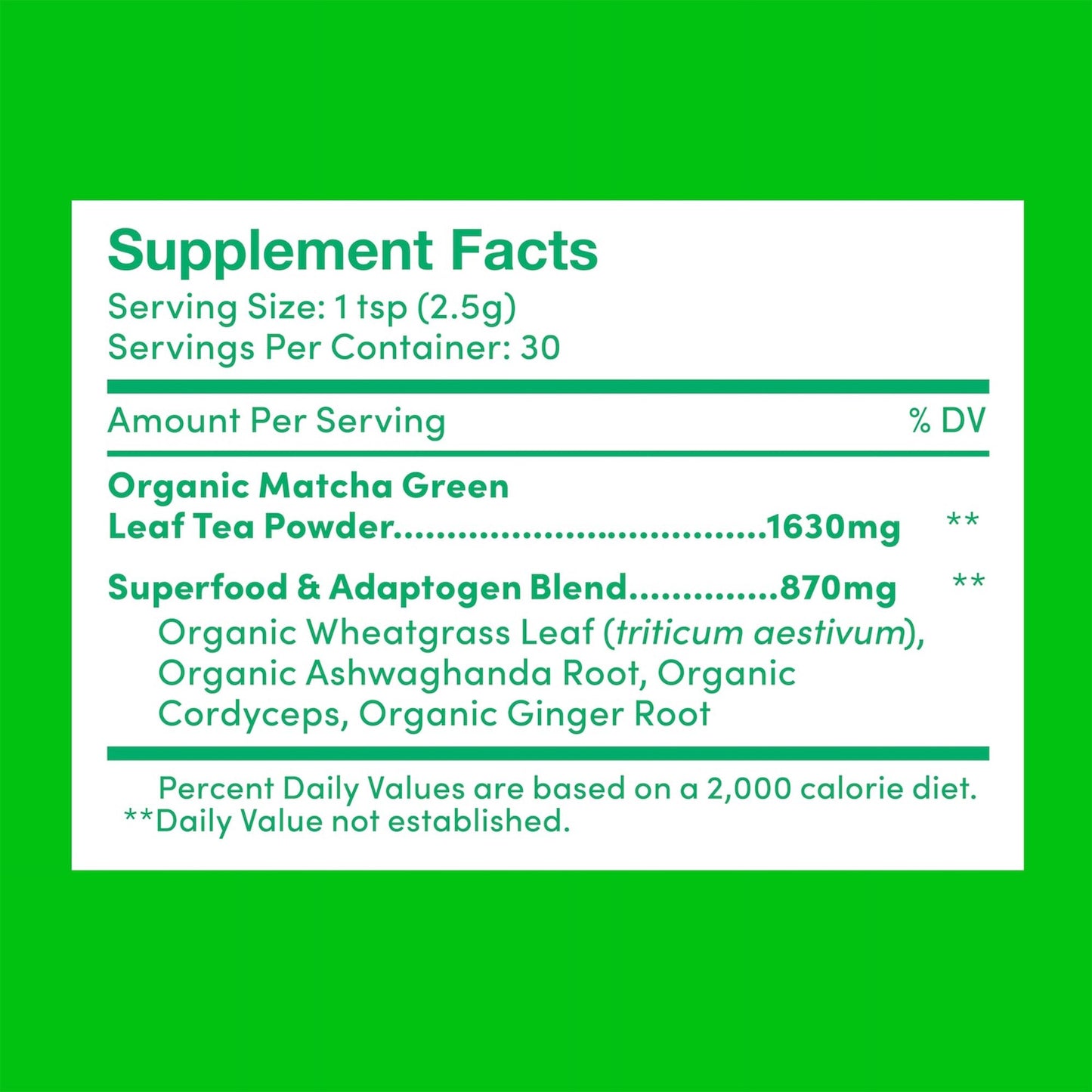 Further Food Premium Matcha Green Tea Powder, 2.65 Ounce