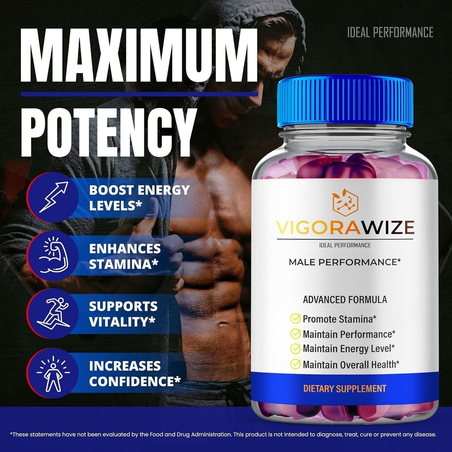 IDEAL PERFORMANCE Vigorawize Gummies 120 Count