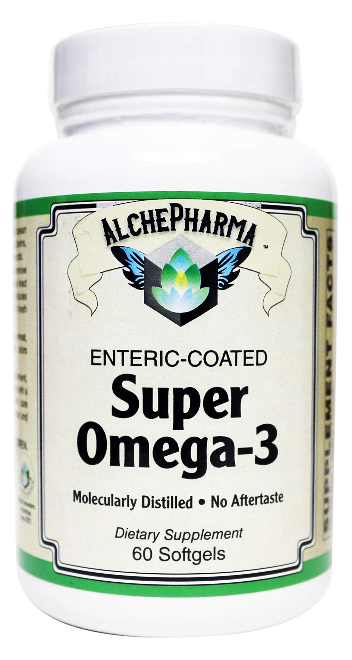 AlchePharma Enteric-Coated Super Omega-3 1000mg Softgels 60
