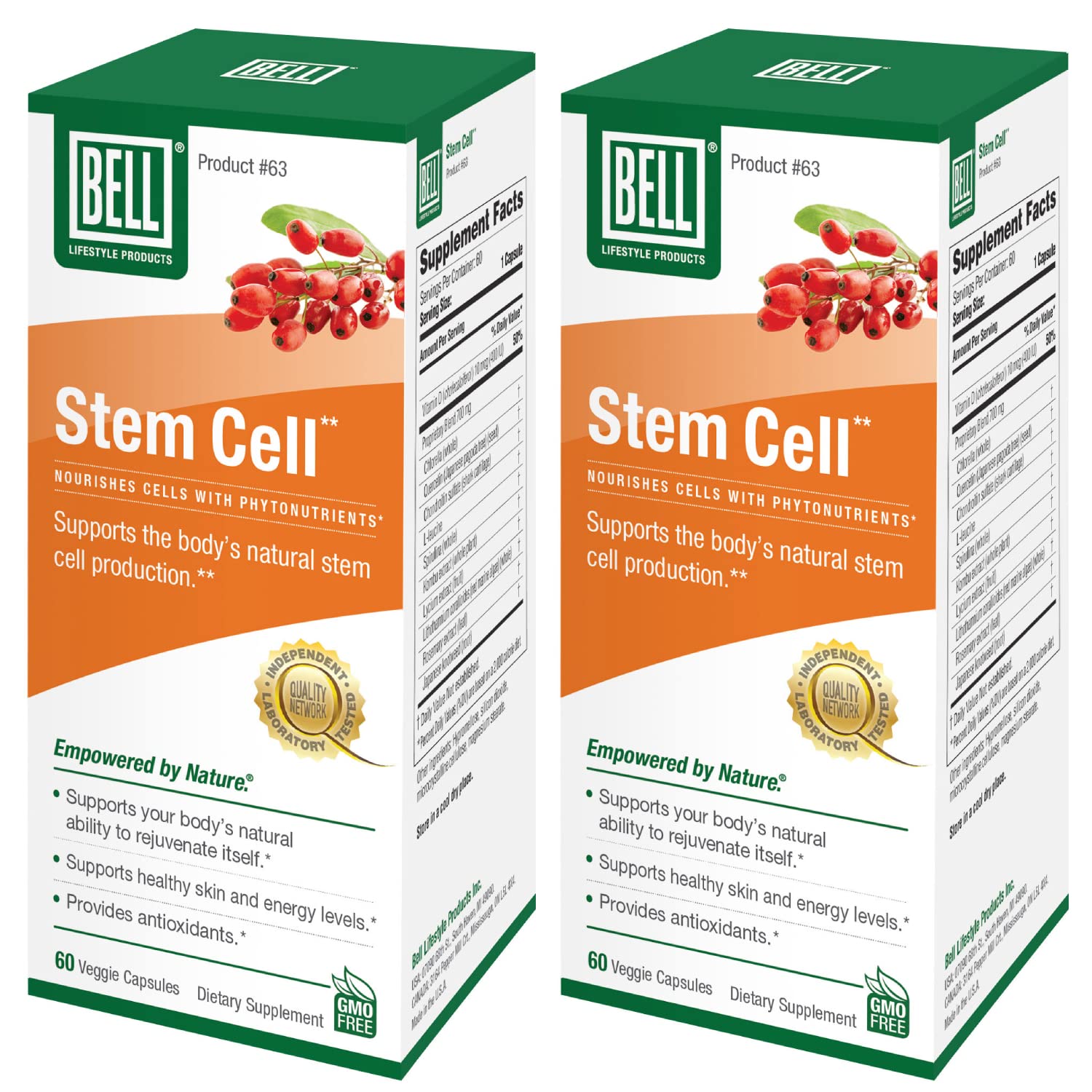 Bell Stem Cell Supplements Capsules 120 Count