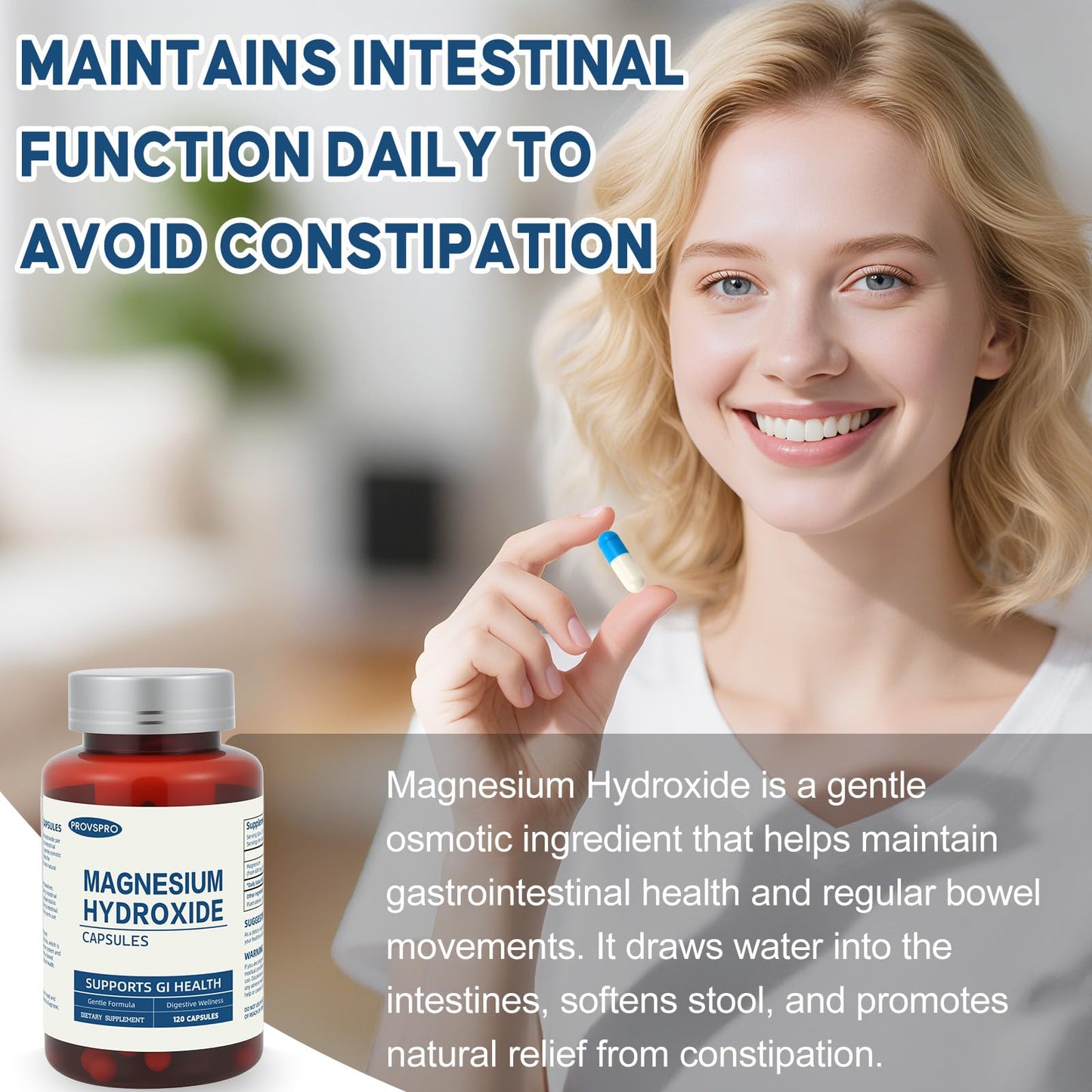 Provspro Magnesium Hydroxide Capsules 120 Capsules