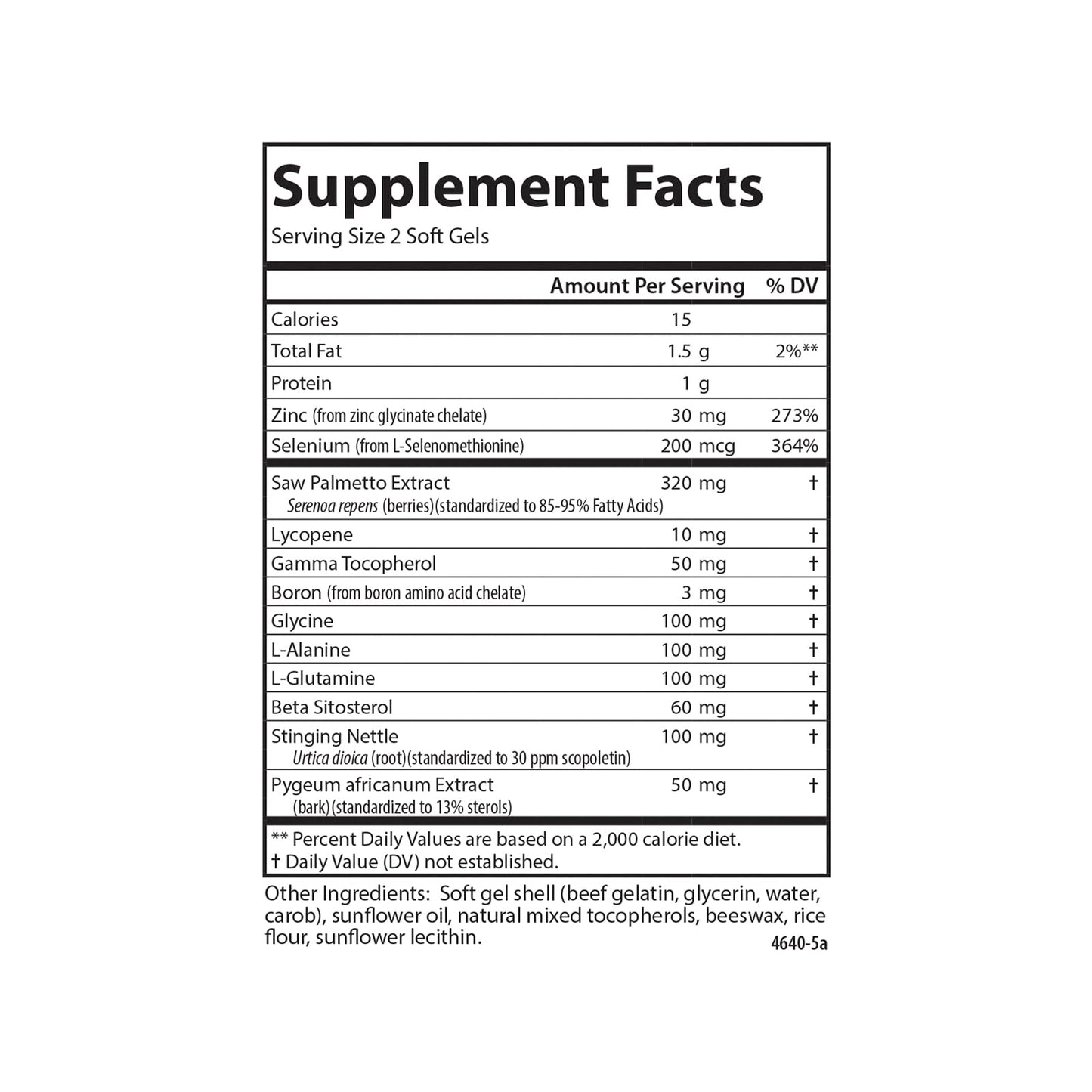 Carlson Nutra-Support Prostate with Saw Palmetto & Stinging Nettle Softgels 60