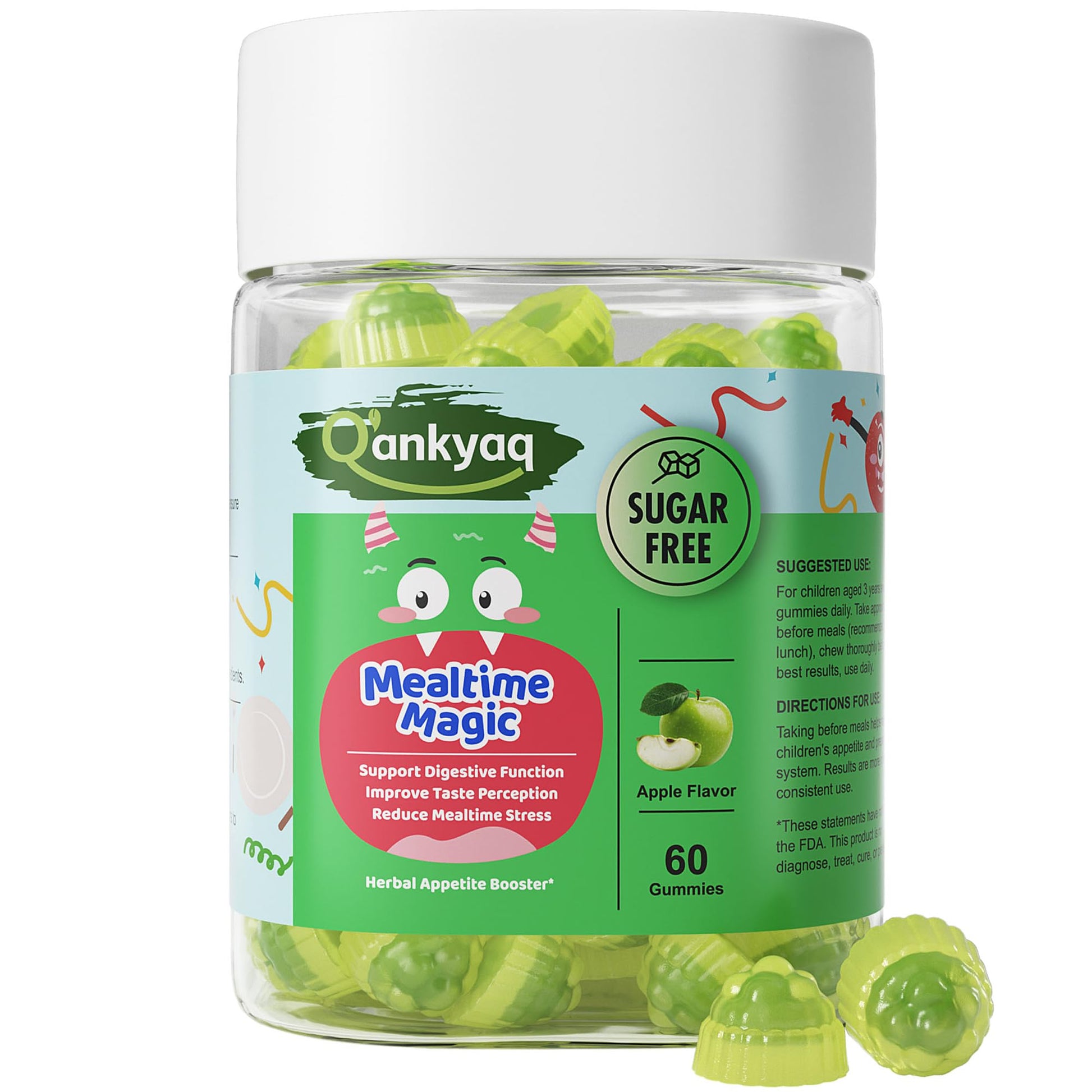 Q'ankyaq Appetite Booster for Kids Weight Gain Gummies, 60 Gummies