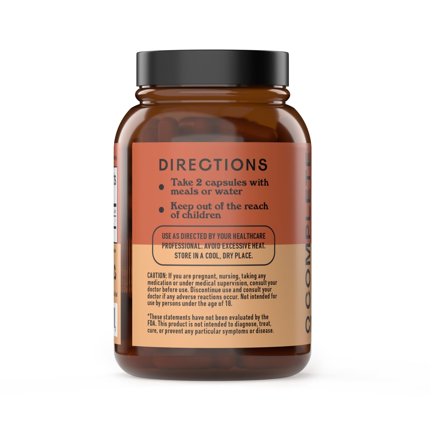 Complete Natural Products Organic Turmeric 600mg - Curcumin, Liver Gallbladder Aid Capsules, 100 Count