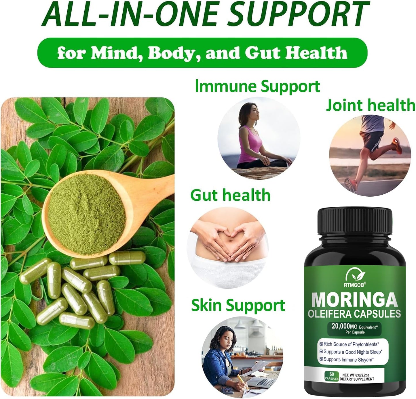 RTMGOB Moringa Capsules 60 Capsules