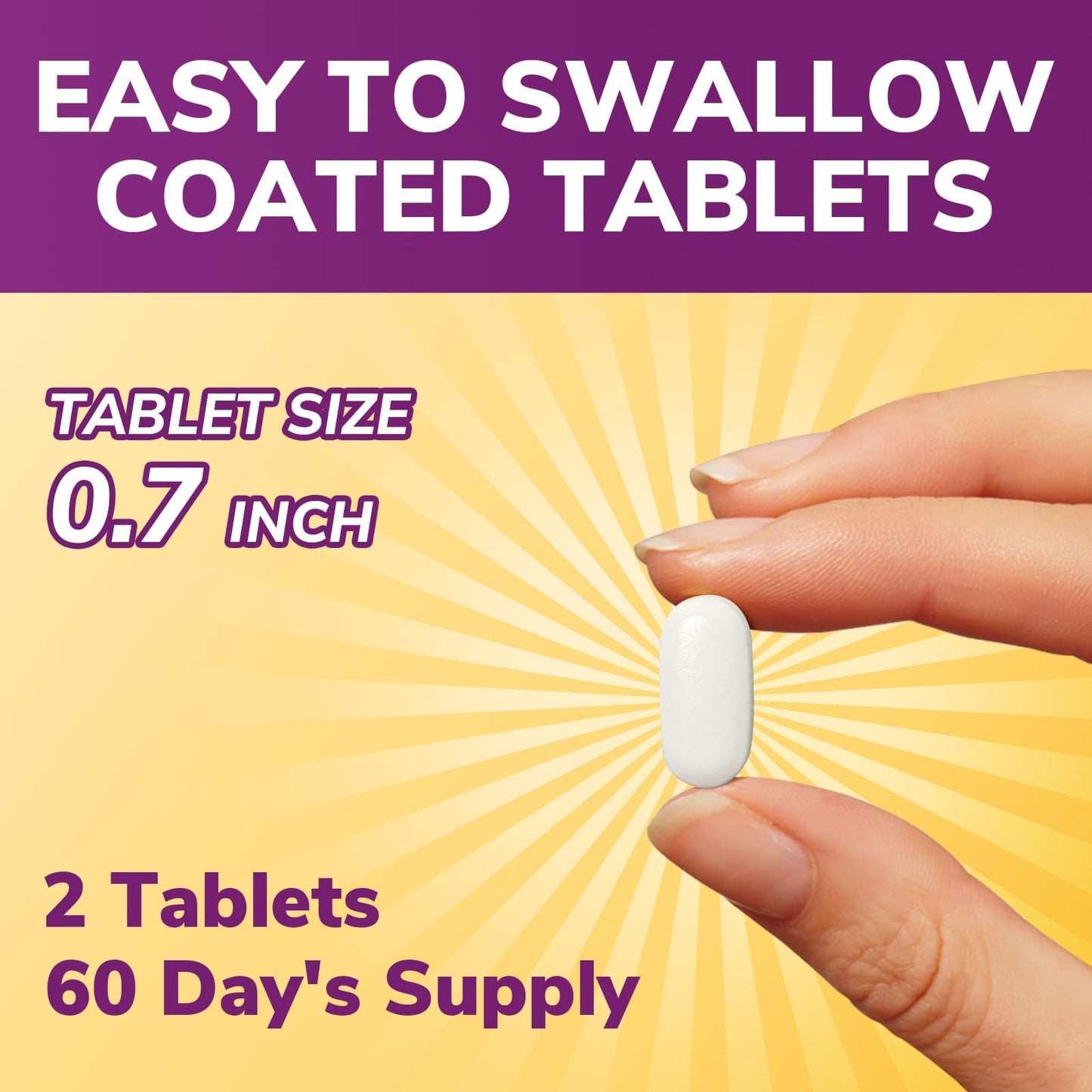 Vitalibre Calcium Supplements for Women, Calcium 1200 mg with Vitamin D3 5000IU, 120 Tablets