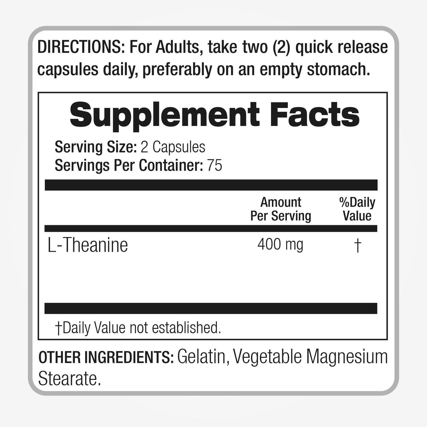 FITO MEDIC'S L-Theanine Capsules 150 Count