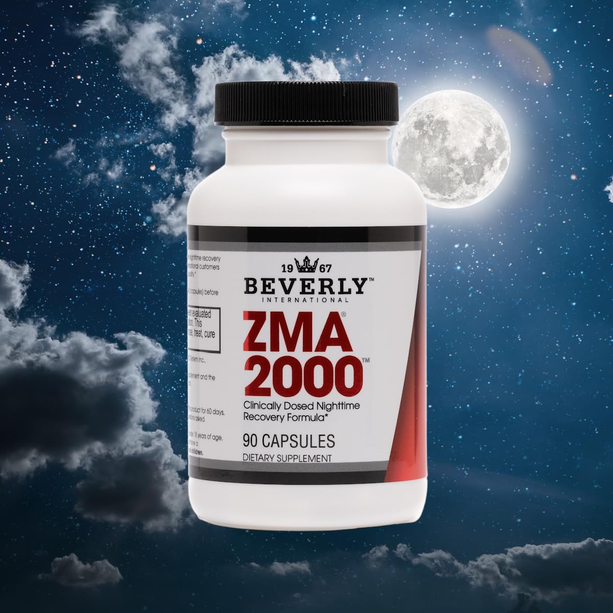 Beverly International ZMA 2000 Zinc Magnesium Aspartate Capsules, 90 Count