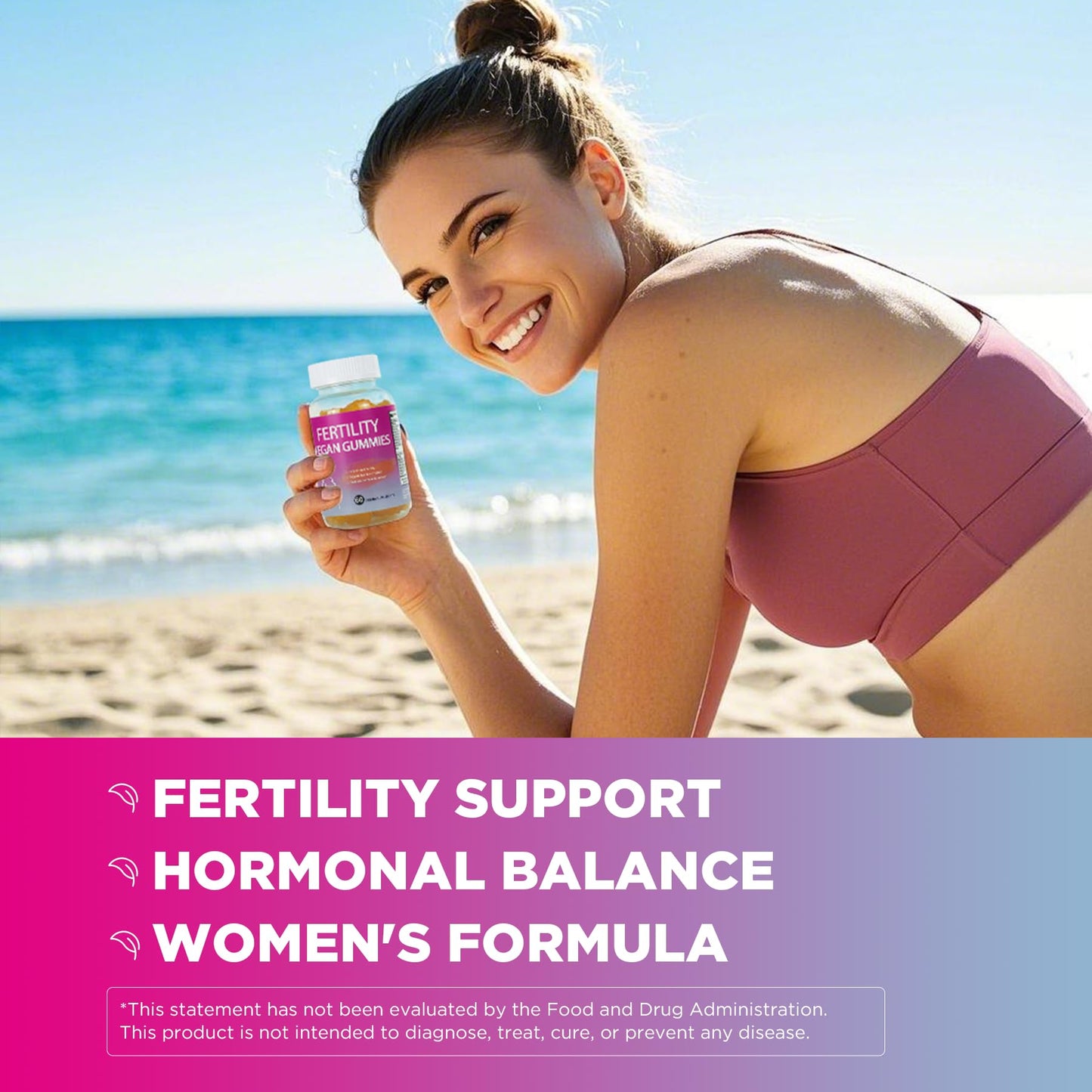 Aromlife Fertility Gummies for Women Ovulation & Period Cycle with Myo-Inositol & Inositol, Folate, 60 Count