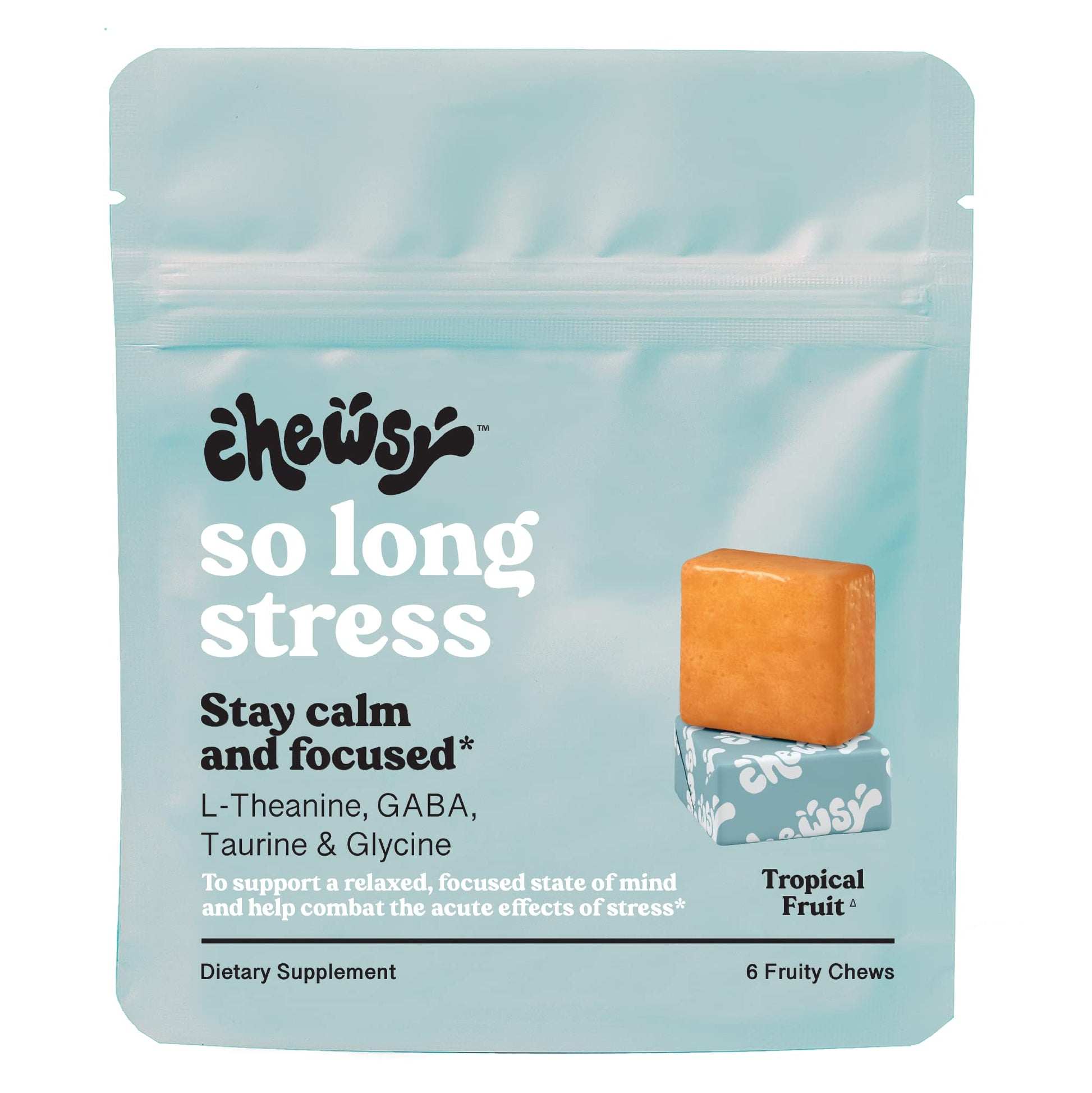 Chewsy So Long Stress Calm Fruity Chews Chewable 6 Count