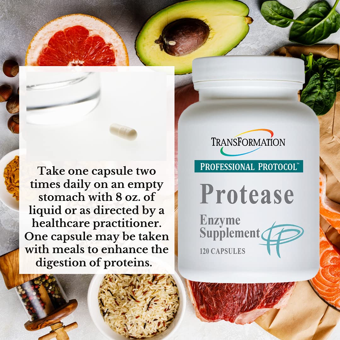 TRANSFORMATION Protease Digestive Enzymes Capsule, 120 Count