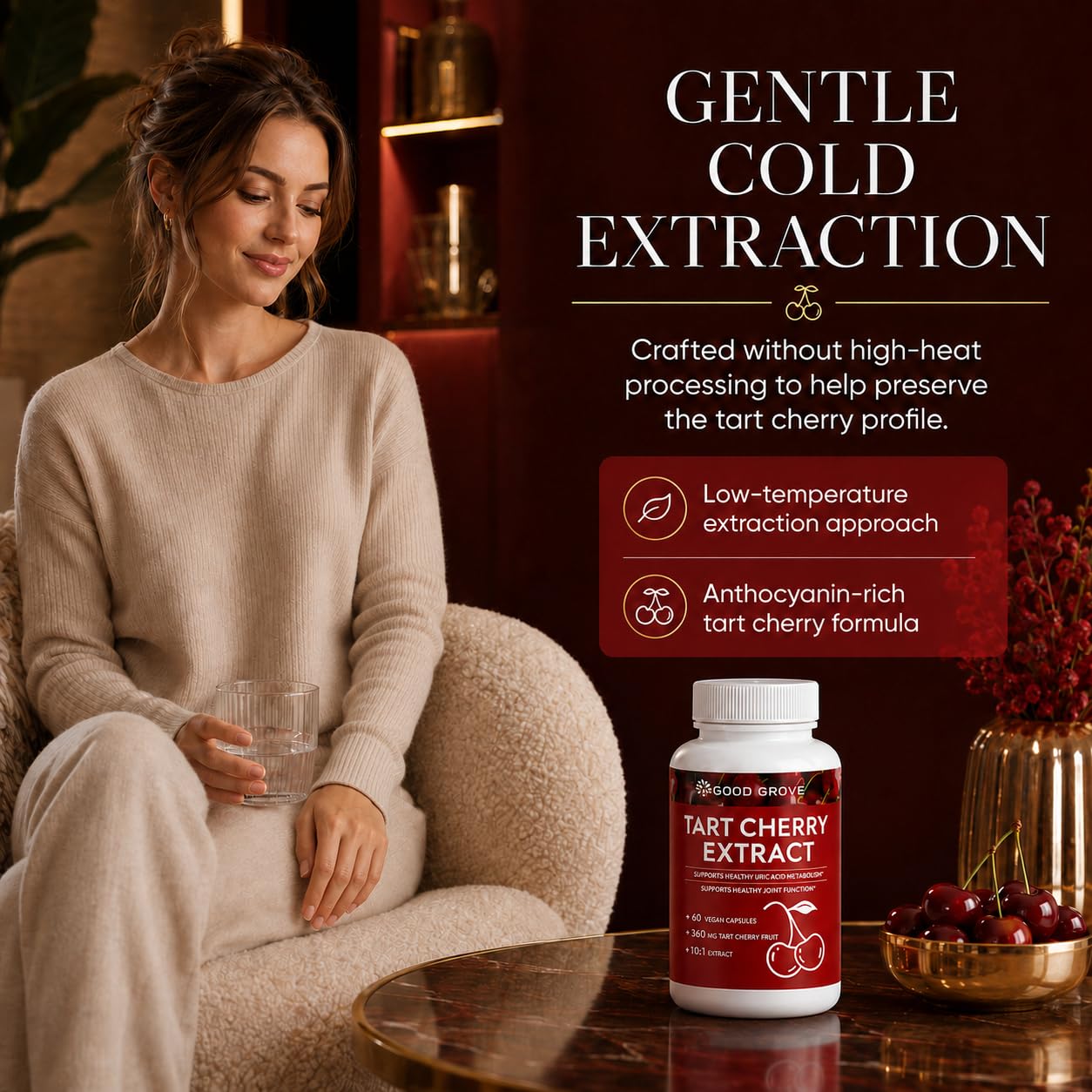 Edenvia Good Grove Tart Cherry Extract 60 Capsules