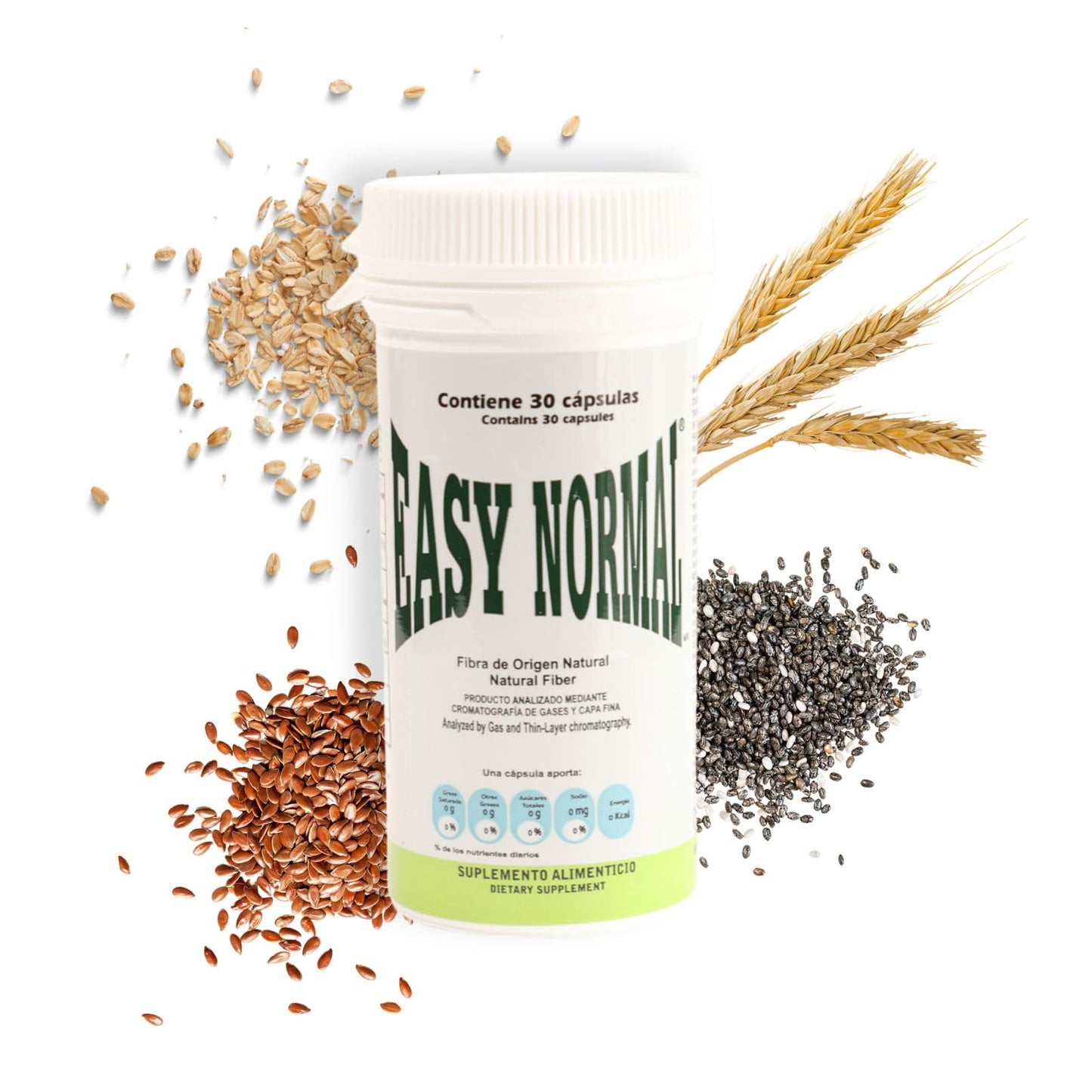 EASY-FIGURE SIN DIETA Easy Normal Natural Fiber Capsules, 60 Capsules