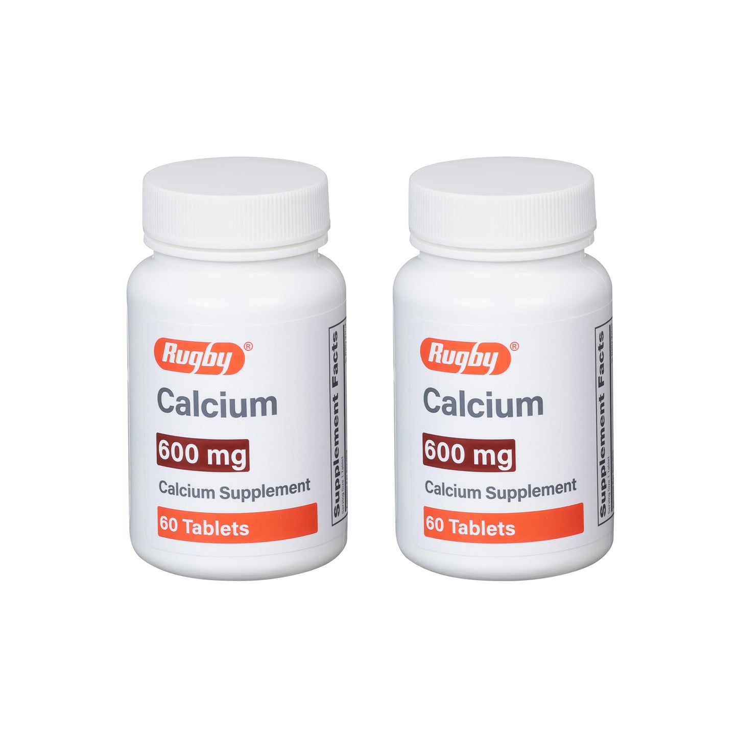 Rugby Laboratories Calcium Tablets 600 mg, 120 Tablets