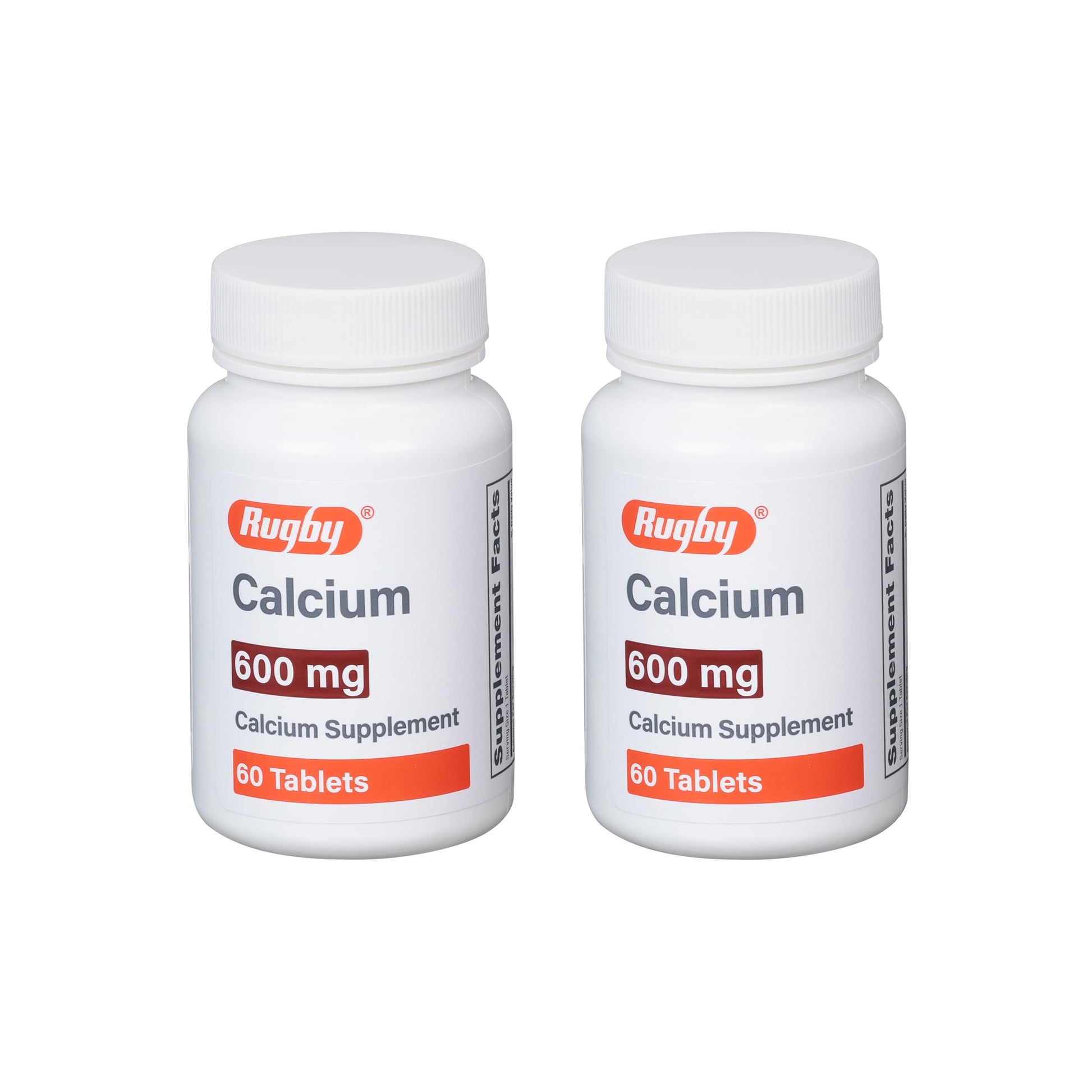 Rugby Calcium Tablets 600 mg - 120 Tablets