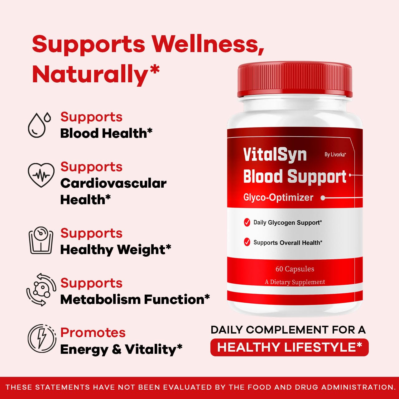LIVORKA Vitalsyn Blood Support, 300 Capsules