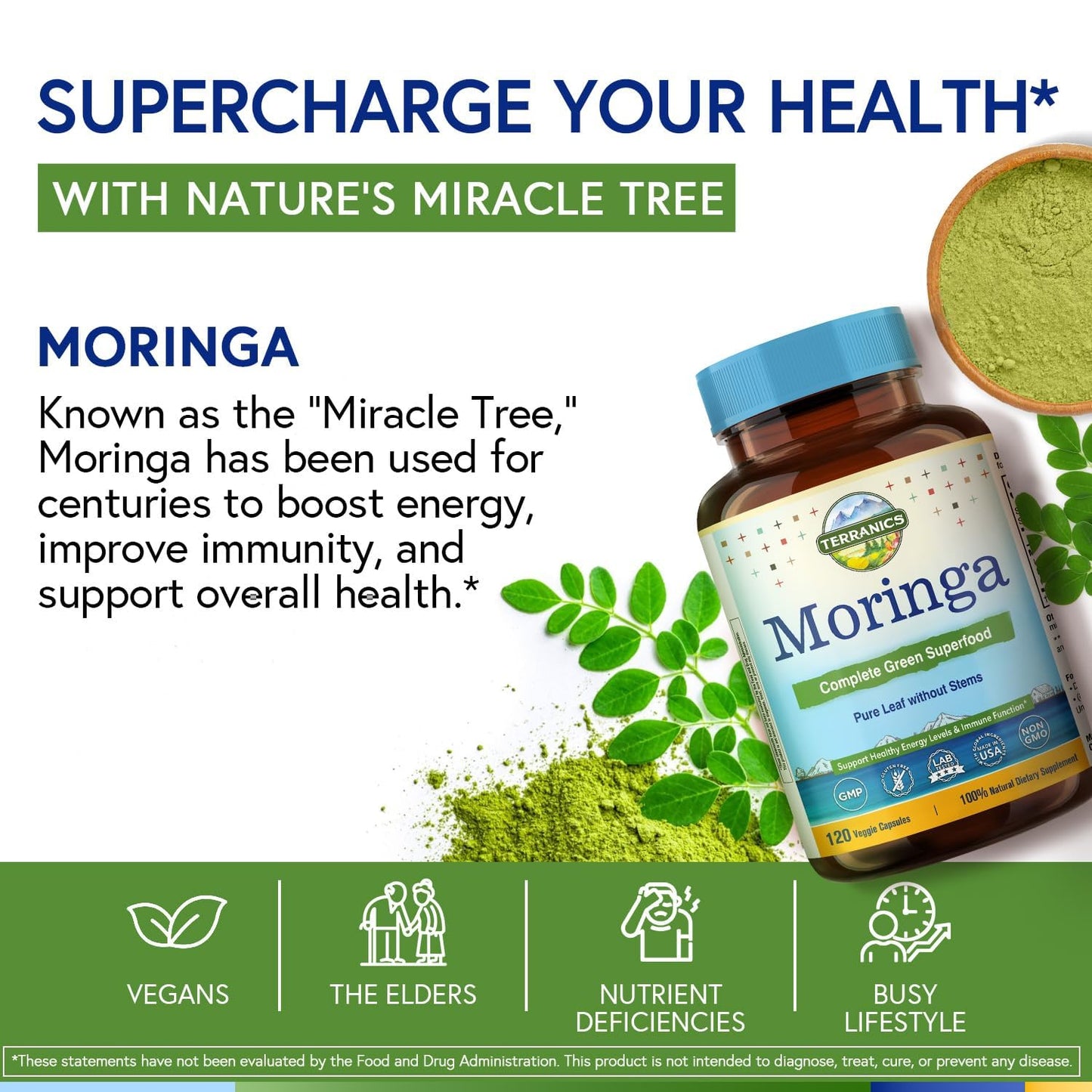 Terranics Moringa Capsules 120 Capsules
