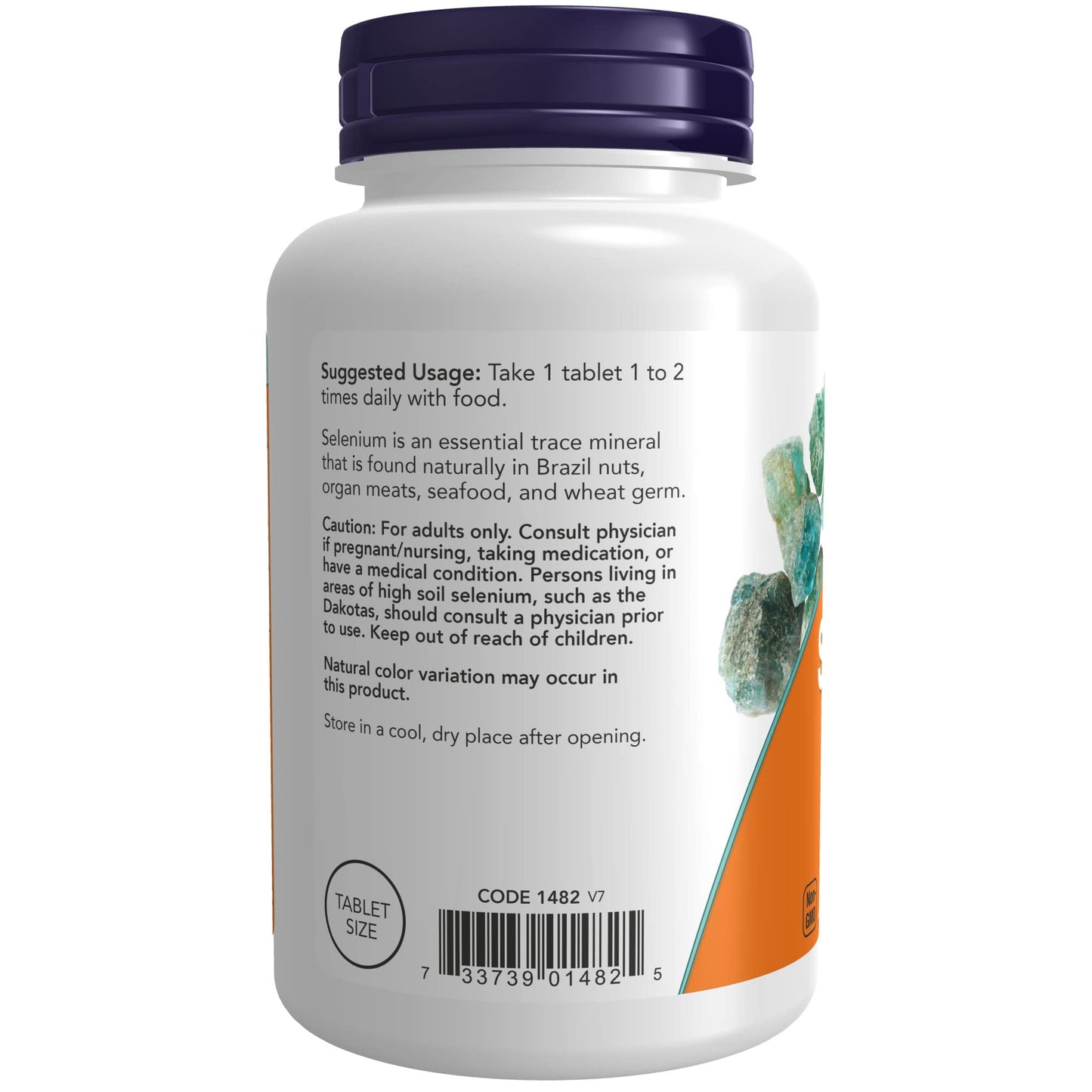 NOW Foods Selenium (L-Selenomethionine) 100 mcg Essential Mineral Tablets, 500 Tablets