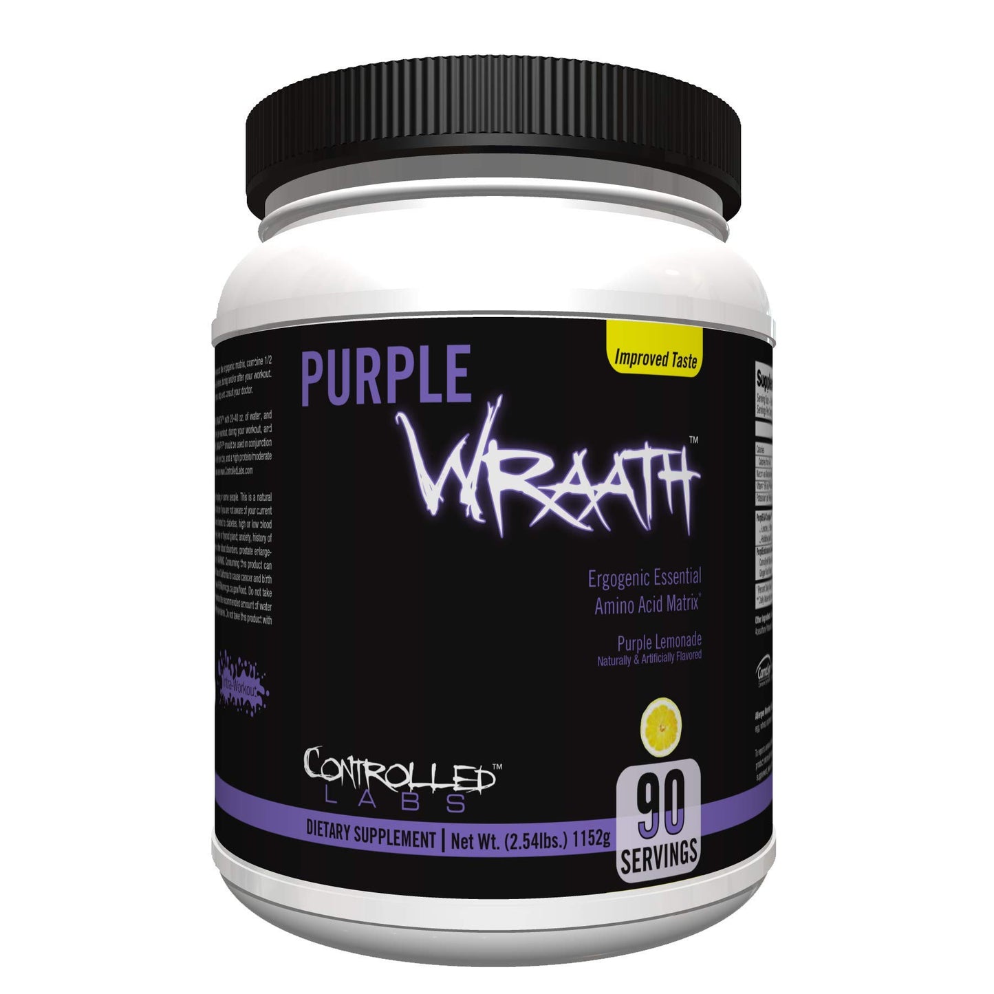 Controlled Labs Purple Wraath BCAA and EAA Amino Acid Supplement with Endurance Blend Intra-Workout Powder, 90 Servings