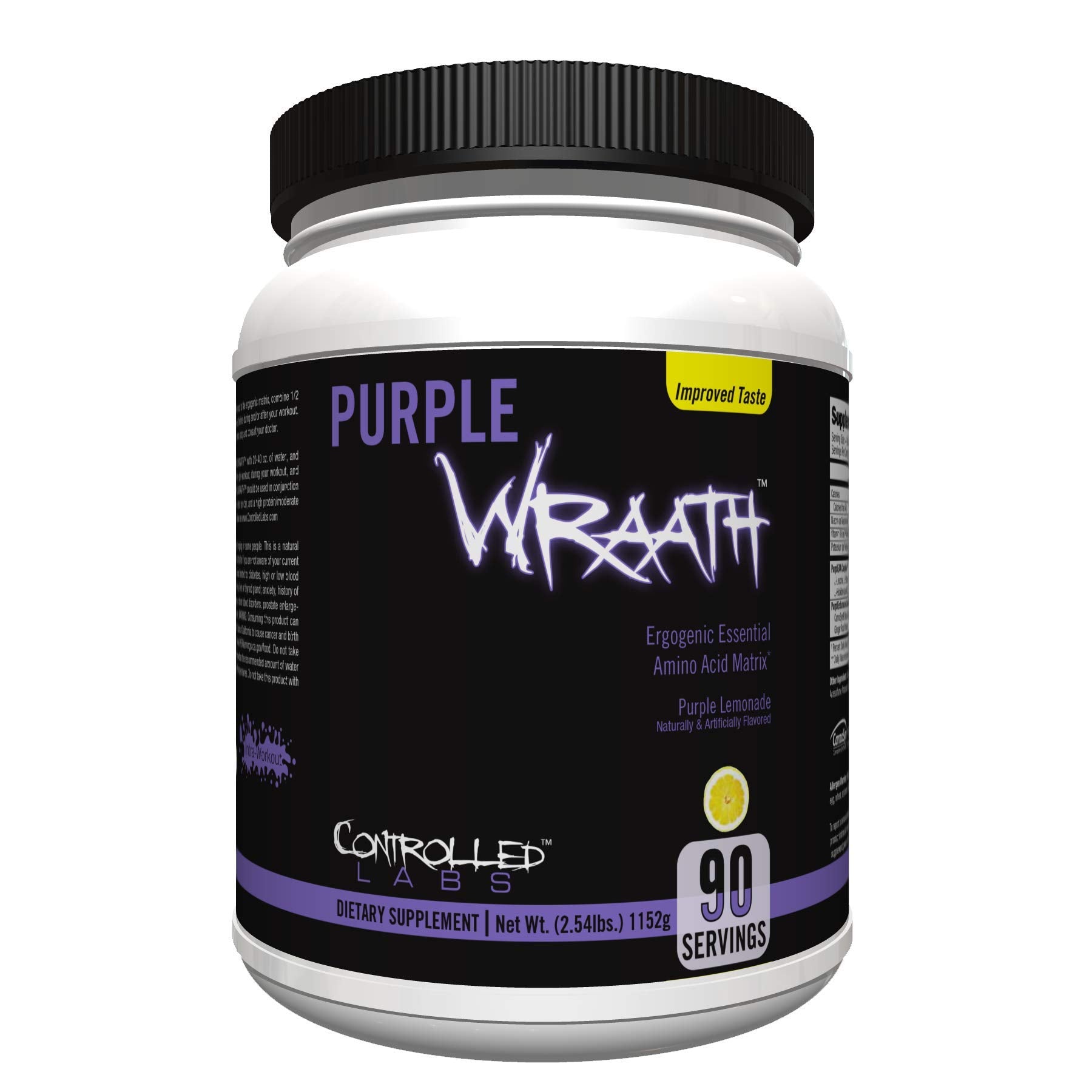 Controlled Labs Purple Wraath BCAA and EAA Amino Acid Supplement with Endurance Blend Intra-Workout Powder, 90 Servings