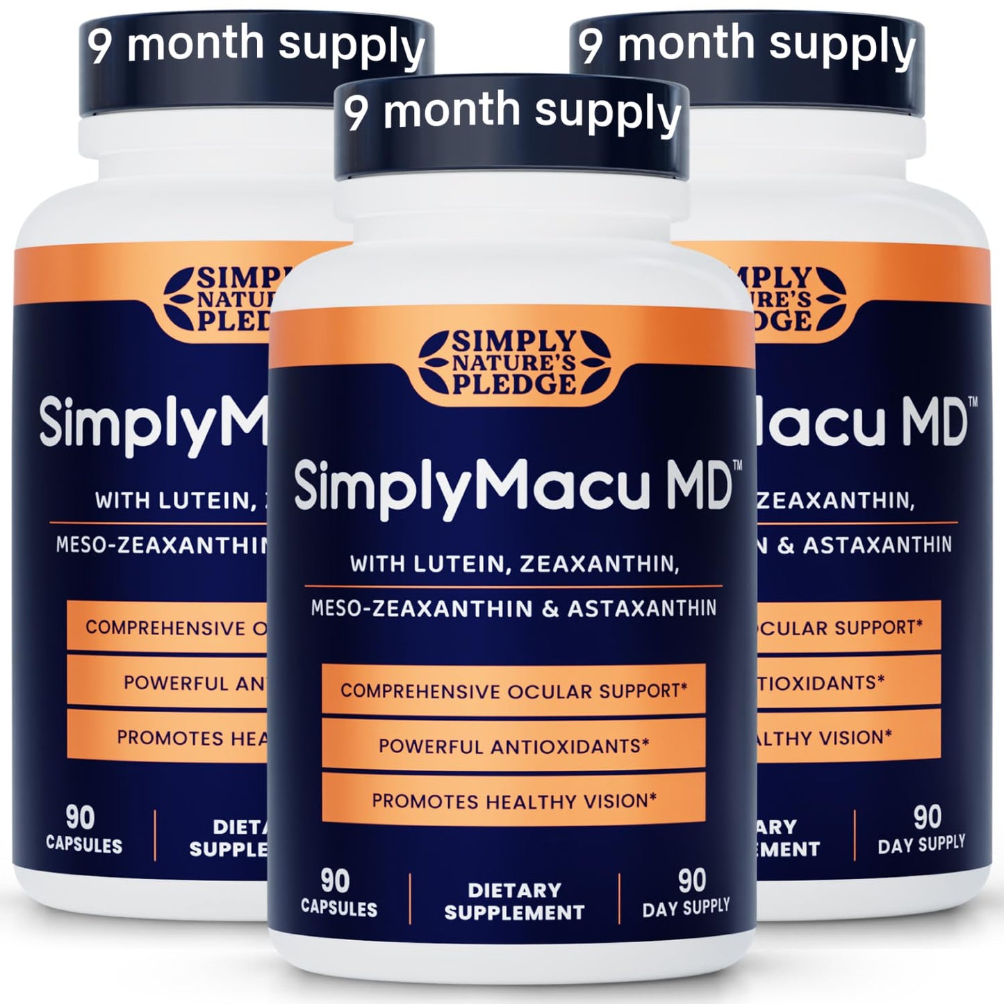 Simply Nature's Pledge Macu MD Eye Vitamins Capsules 270