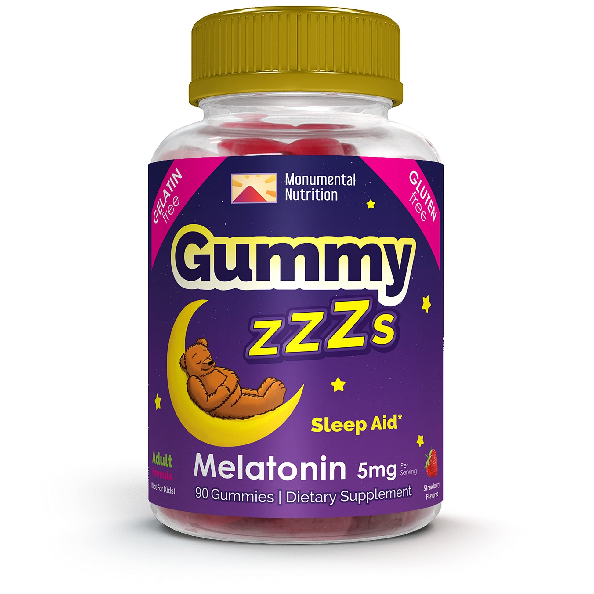 Monumental Nutrition ZZZs Melatonin Sleep Gummies 5 mg, 90 Count