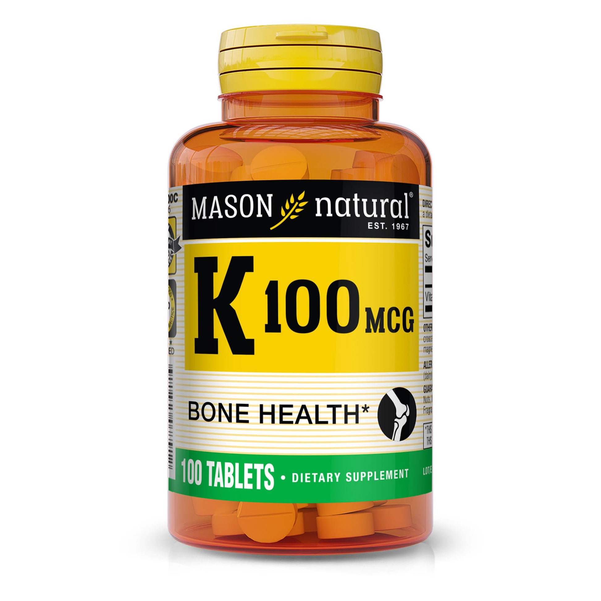 Mason Natural Vitamin K 100mcg, 100 Tablets