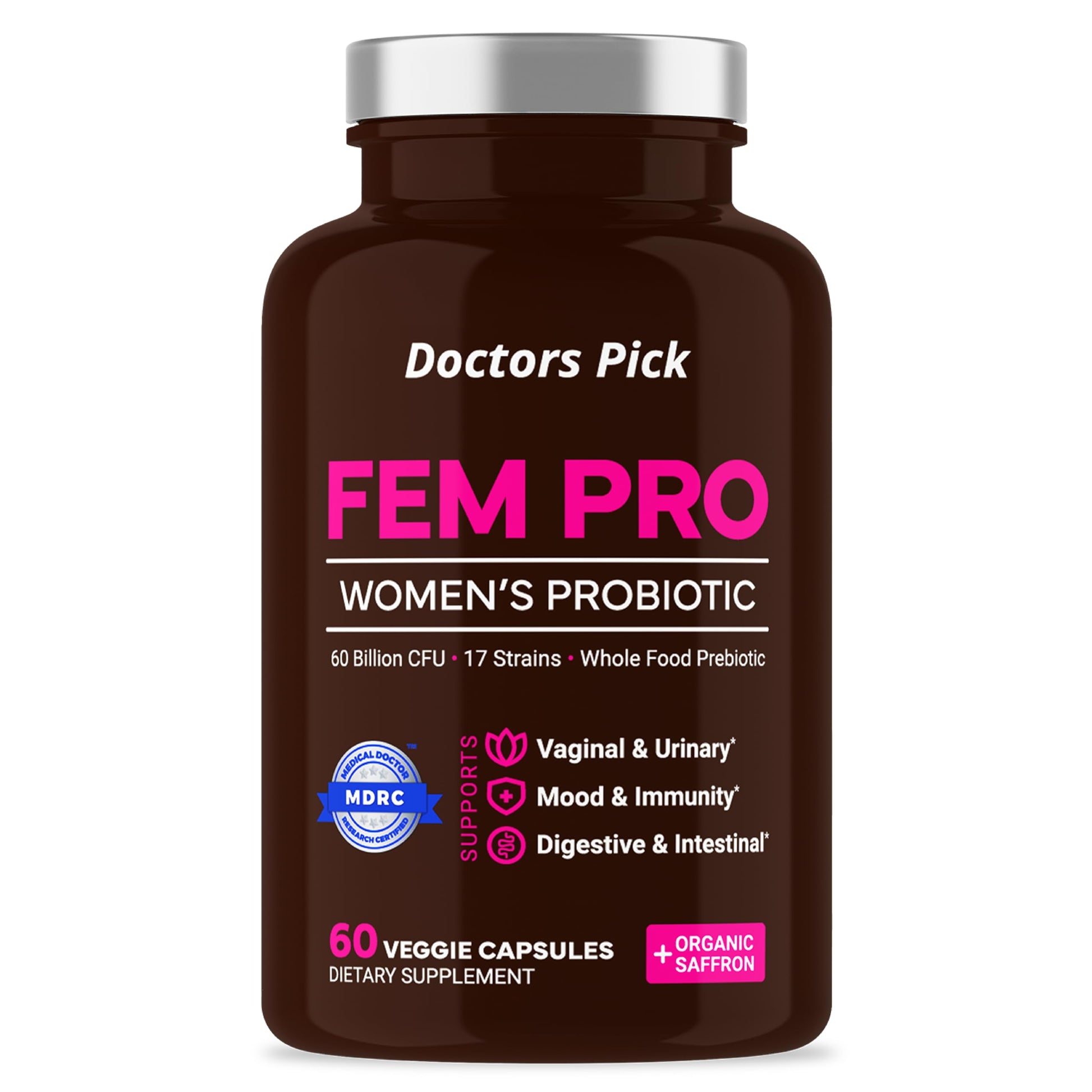 Doctors Pick Fem Pro Probiotics for Women Capsule 60 Count