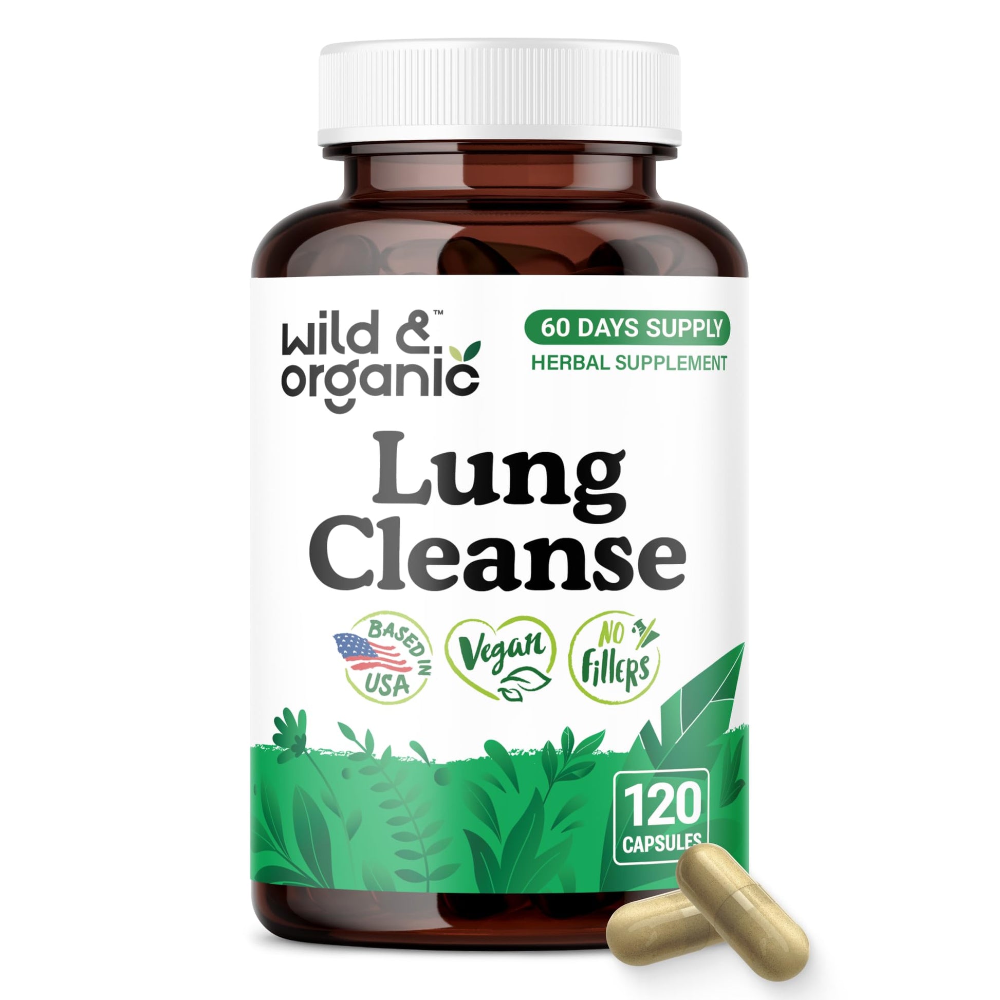 Wild & Organic Lung Cleanse Capsule 120 Count