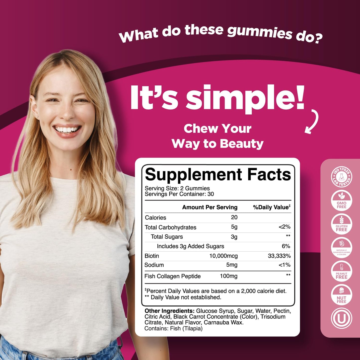 Phytoral Hydrolyzed Collagen Gummies, 60 Count