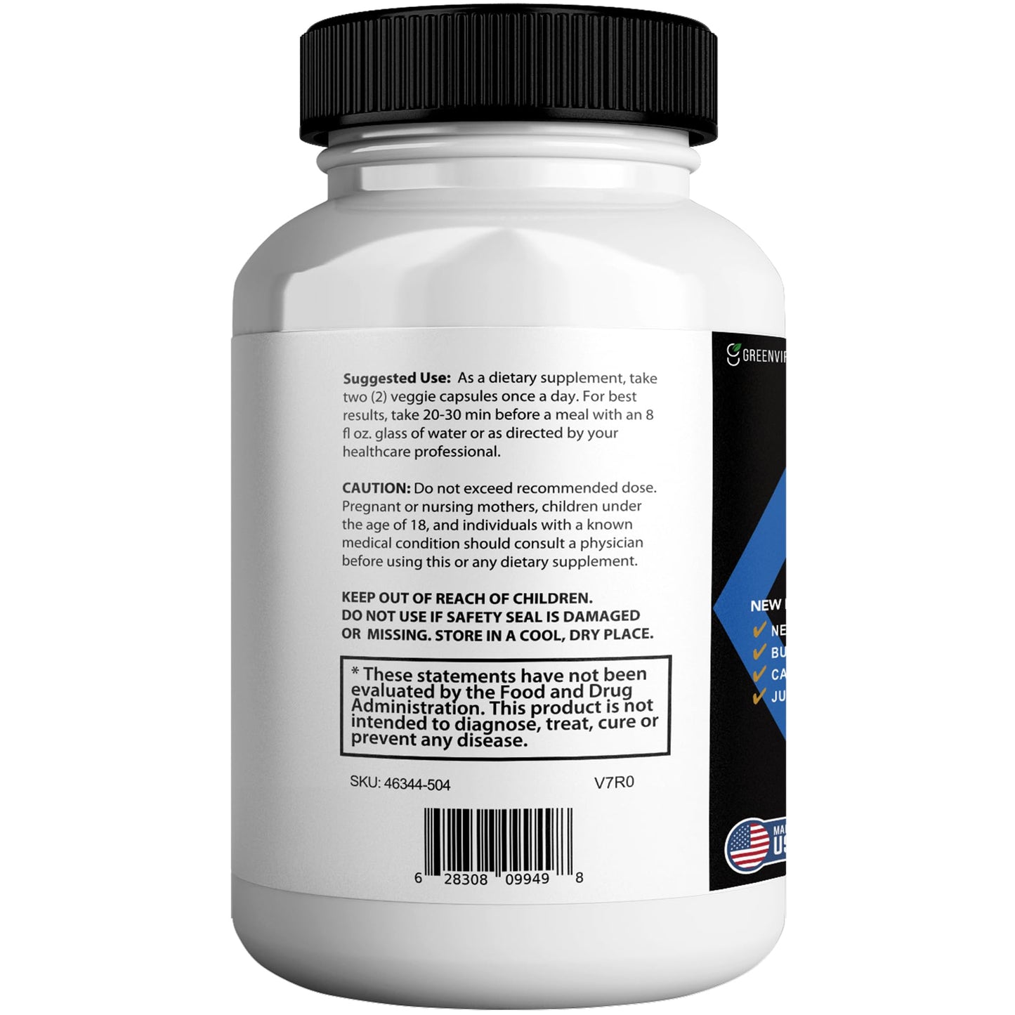 GREENVIFY ProstateZen Max Extra Strength Natural Herbal Prostate Support 600 Capsules